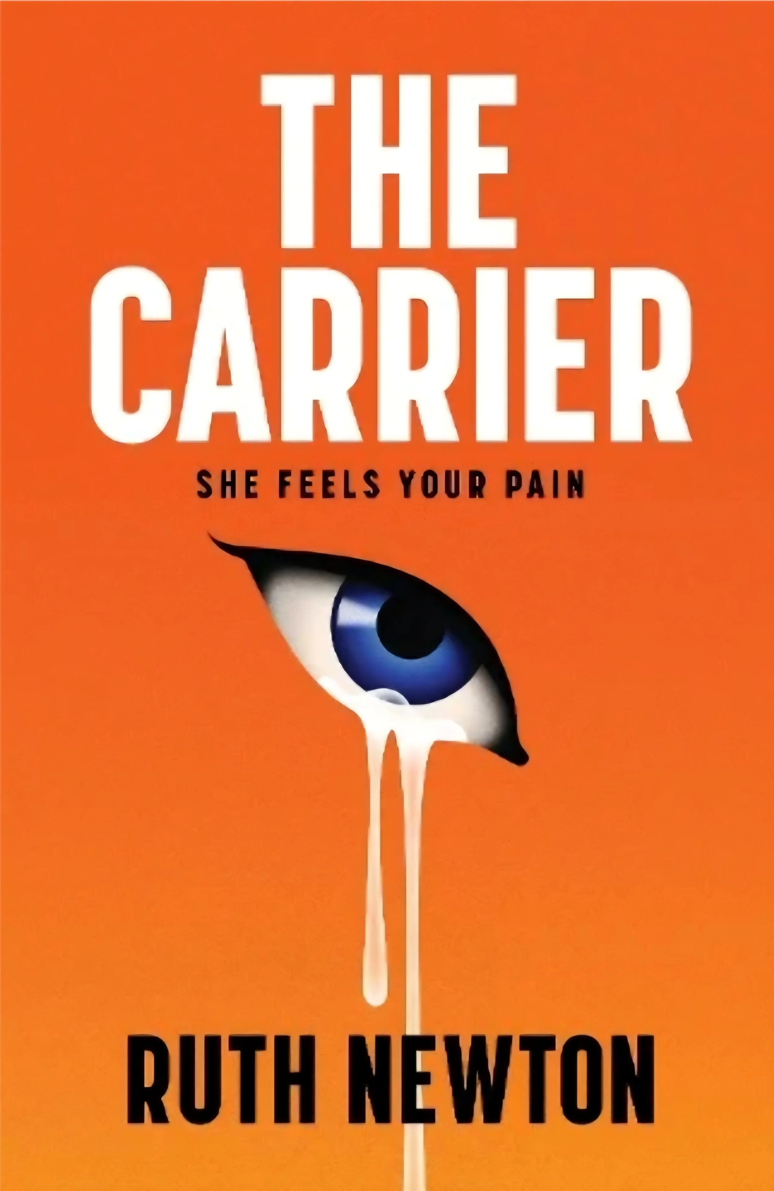 the image shows the book cover for The Carrier by Ruth Newton
