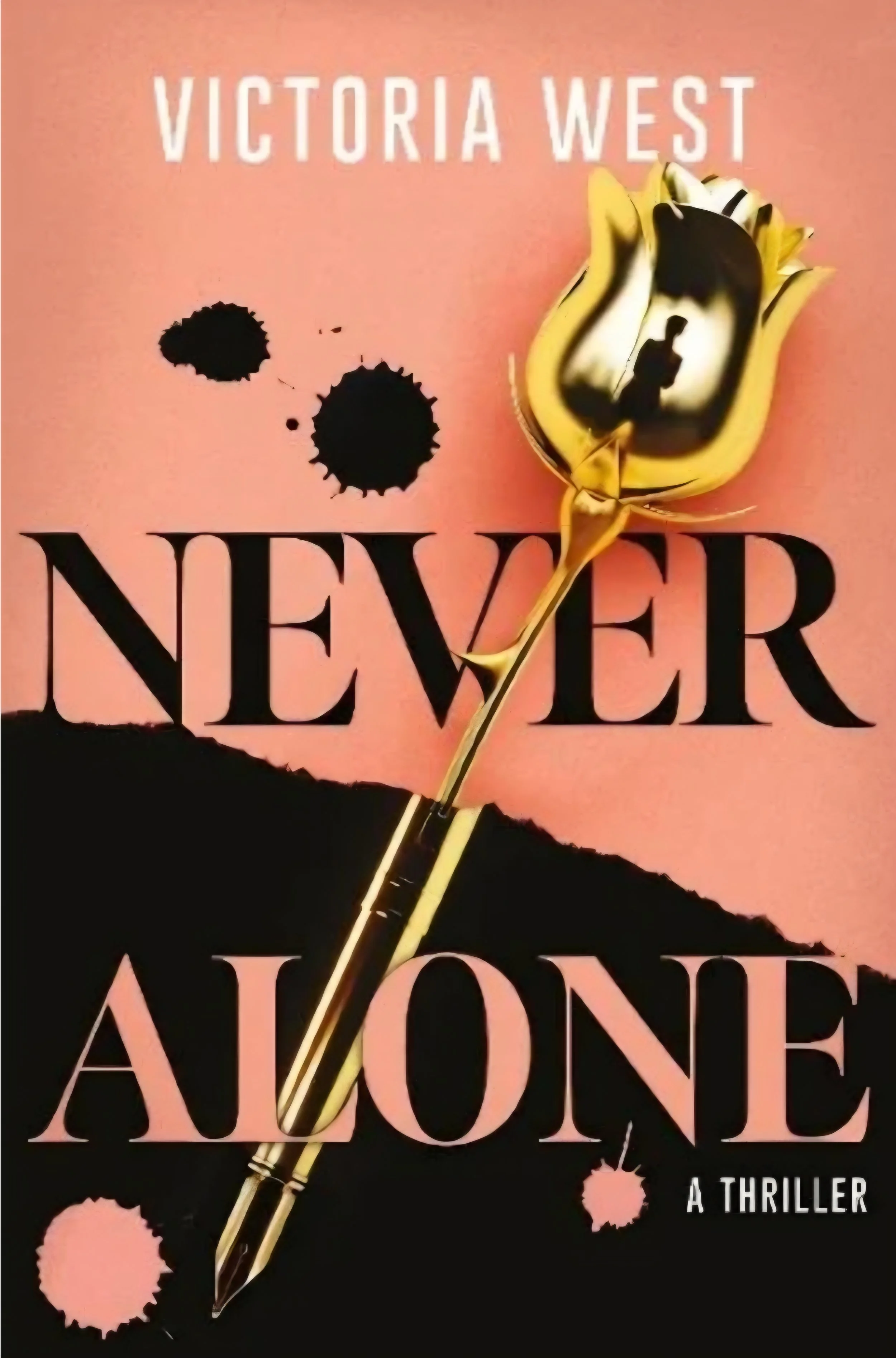 the image shows the book cover for Never Alone by Victoria West