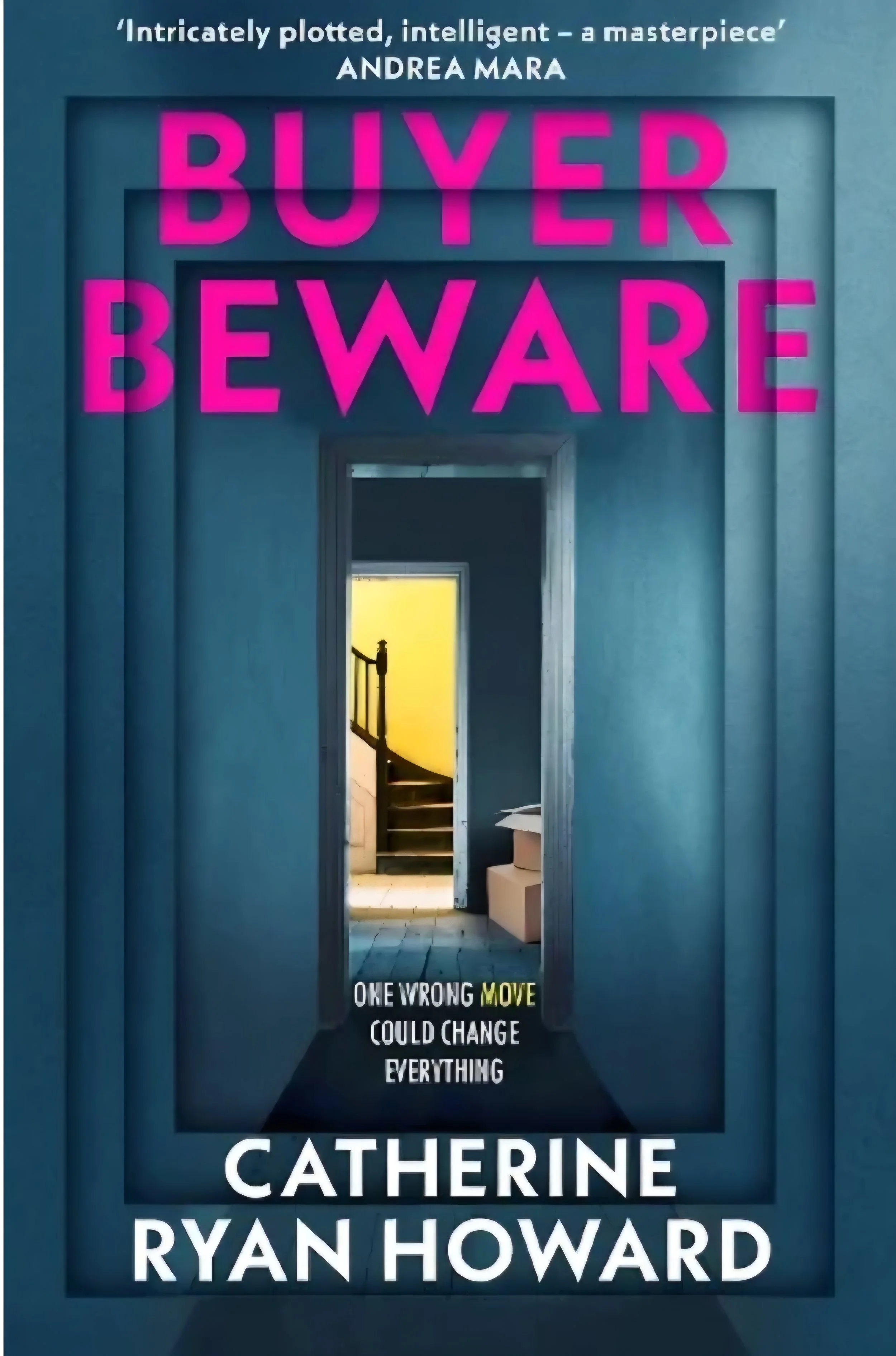 the image shows the book cover for Buyer Beware by Catherine Ryan Howard