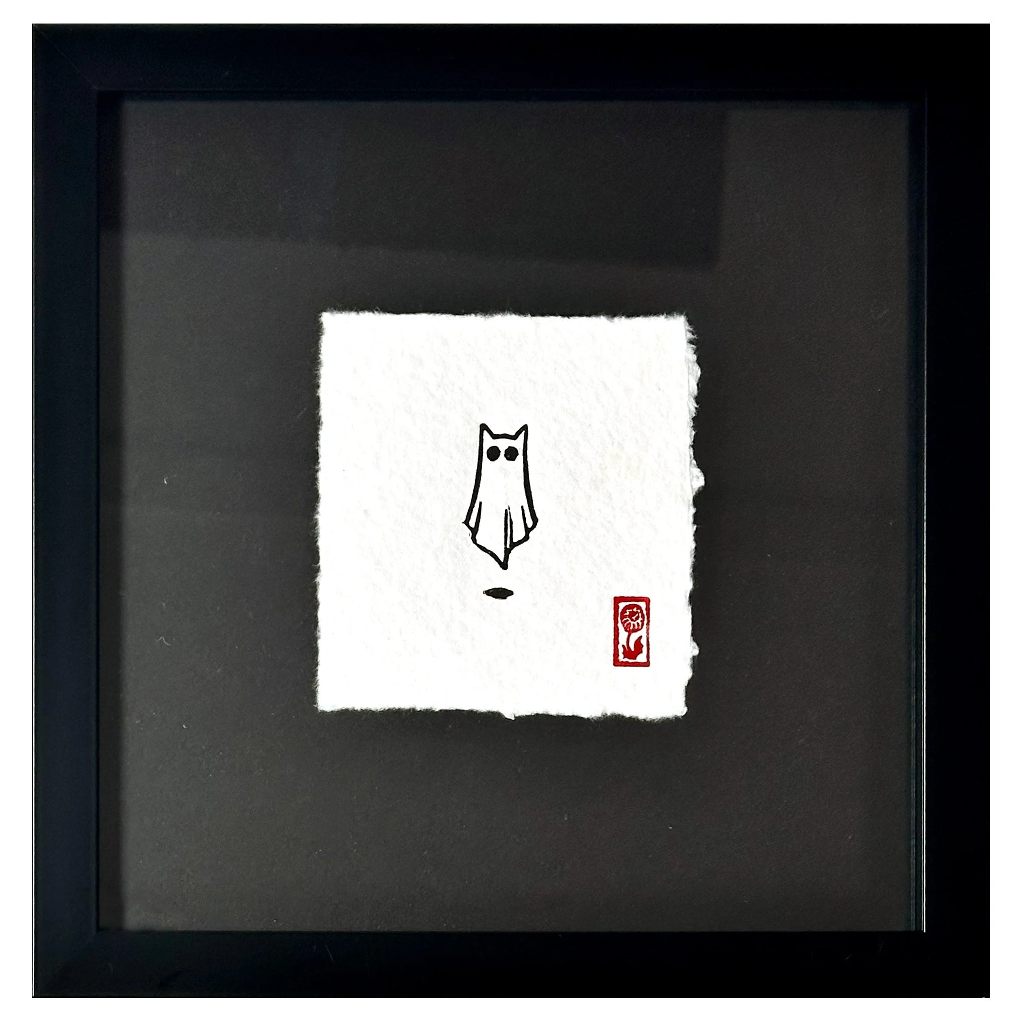 Cat Ghost (framed)