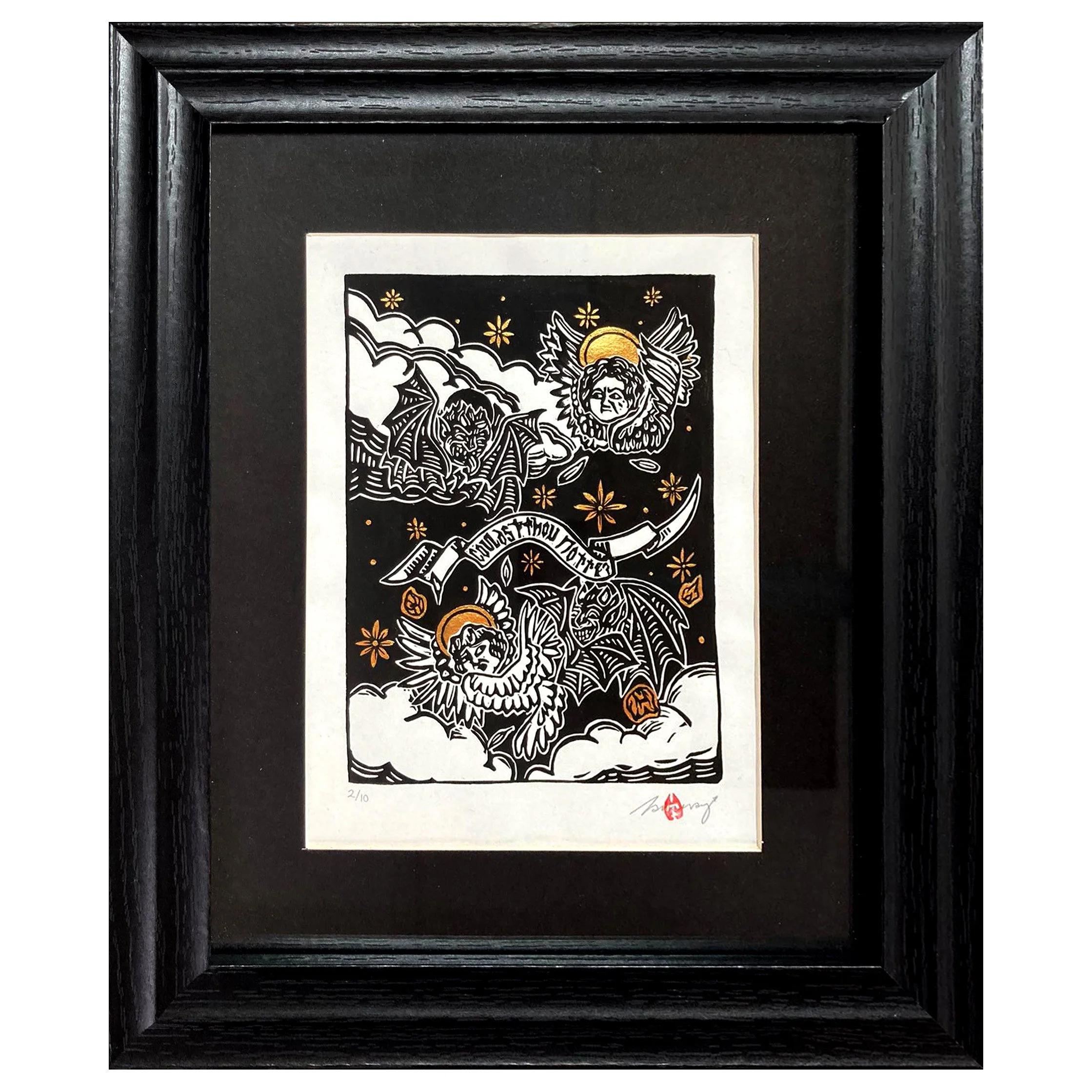 Couldst Thou Not - gold framed.jpg