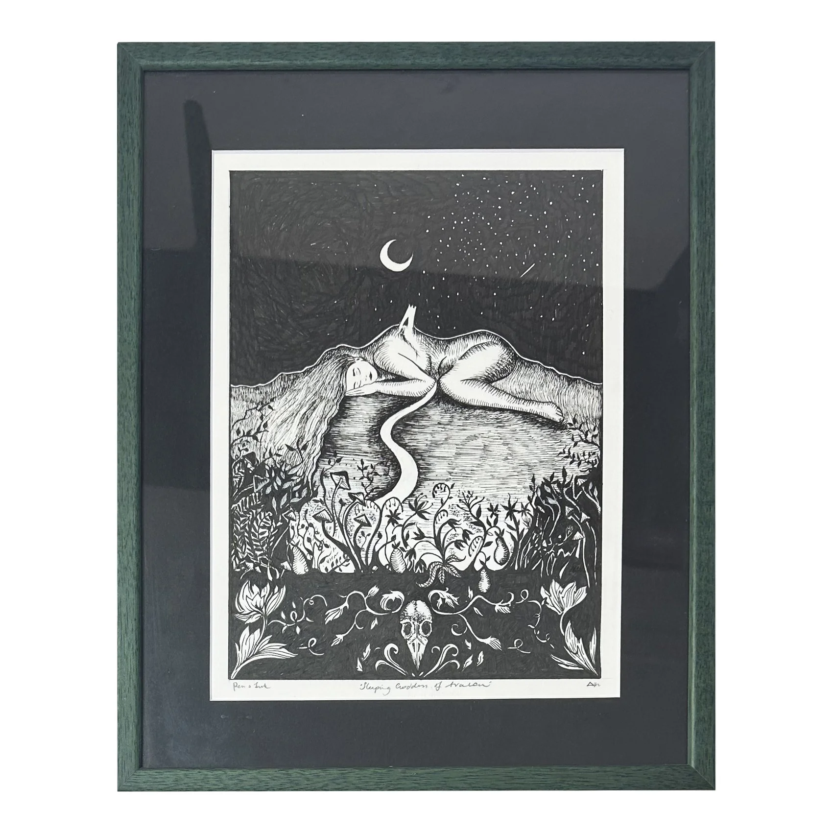 Sleeping Lady of Avalon (framed)