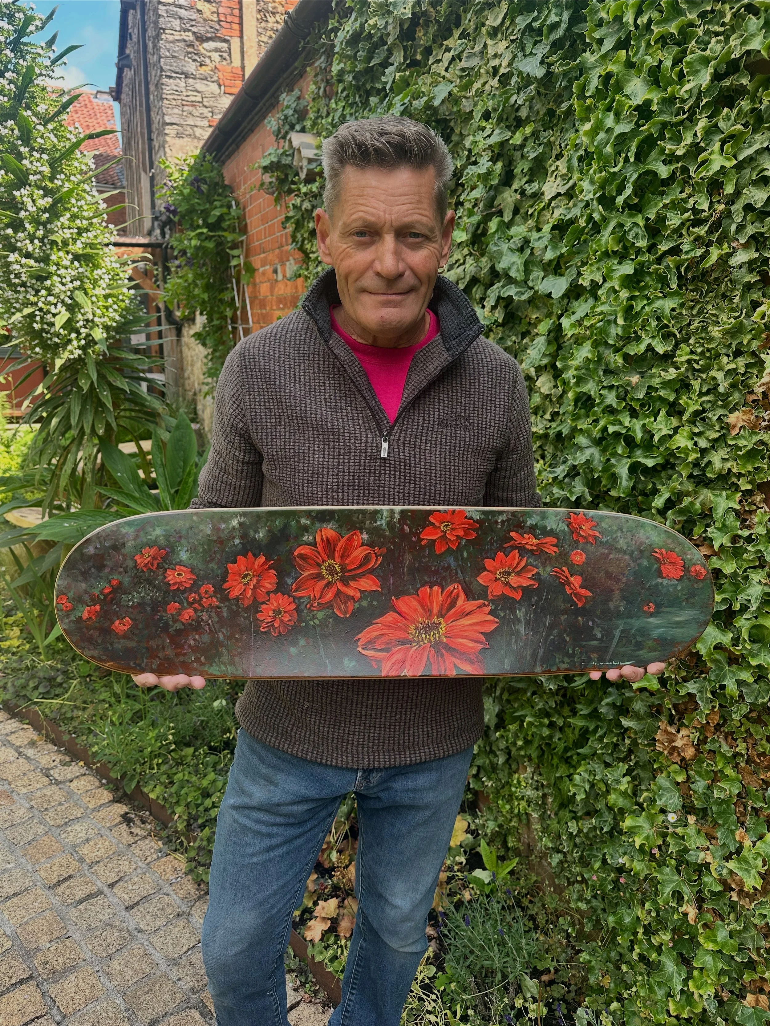 jon minshull skateboard - bishops palace dahlias.JPG