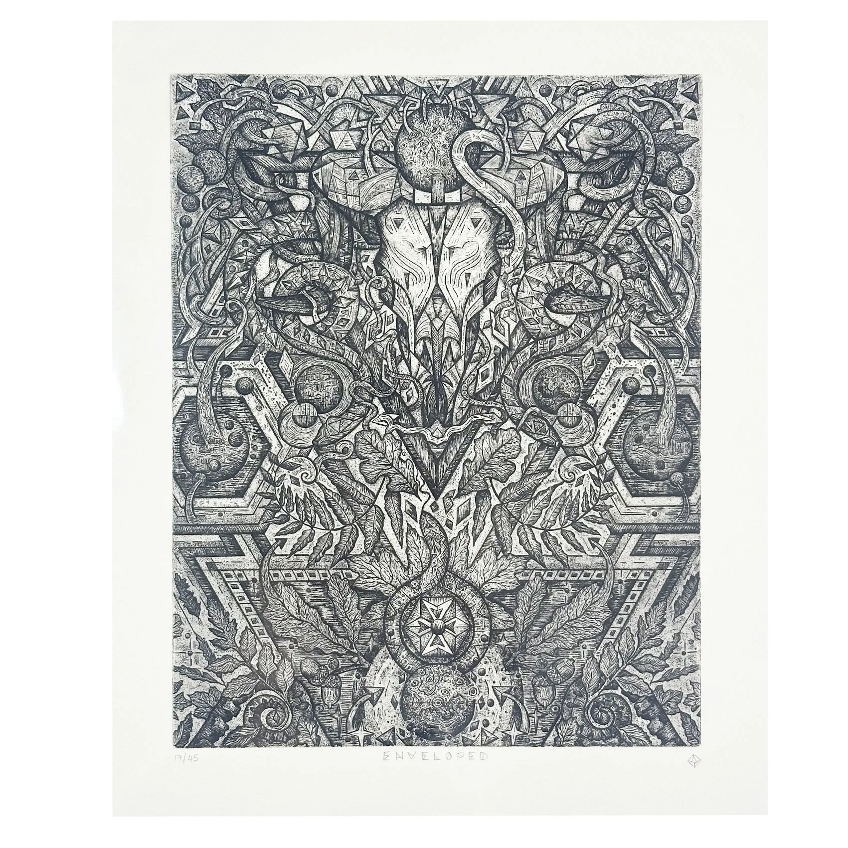 Enveloped (unframed)