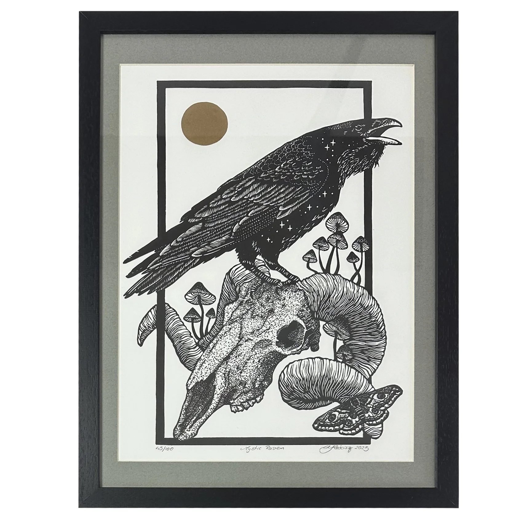 Mystic Raven (framed)