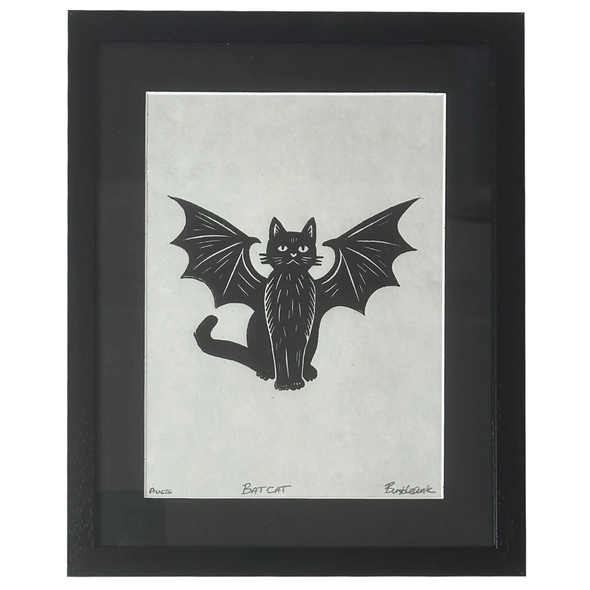 Bat Cat (framed)