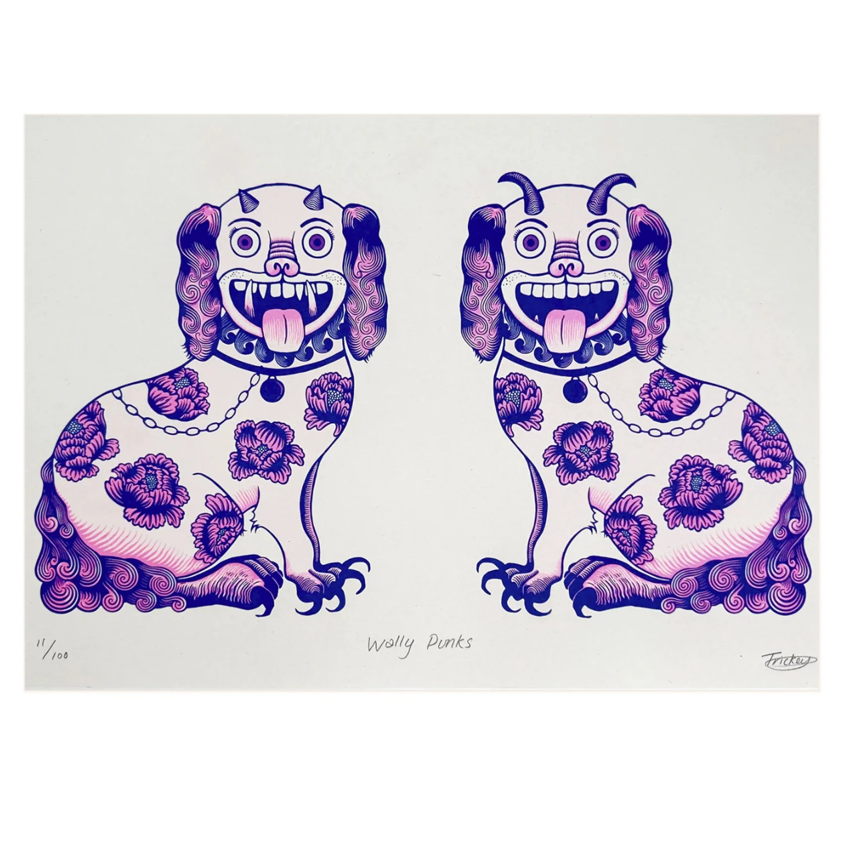 Wally Punks risograph (unframed)