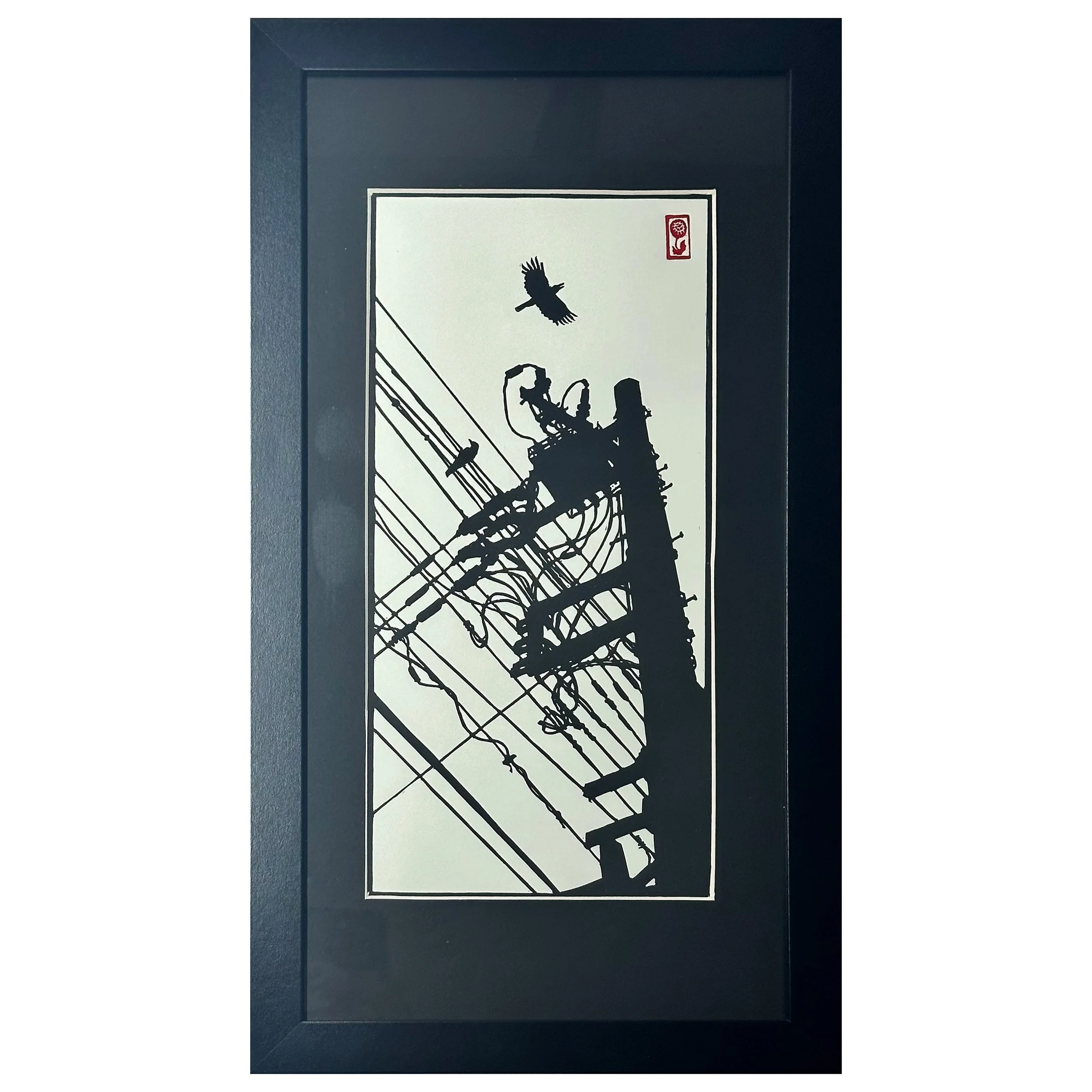 Utility Pole, Yanaka Ginza (framed)