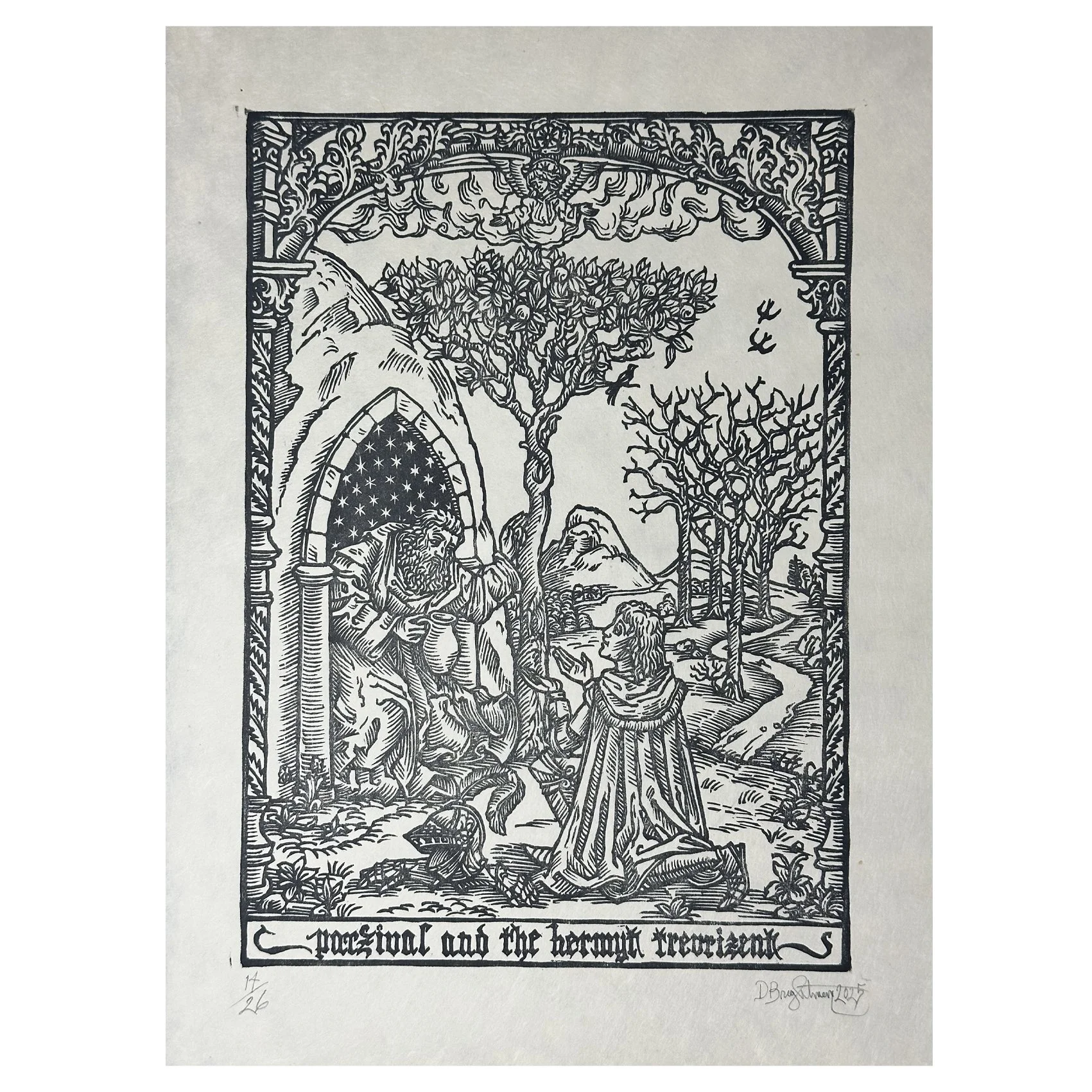 Parzival and the Hermyt Trevrizent (unframed)