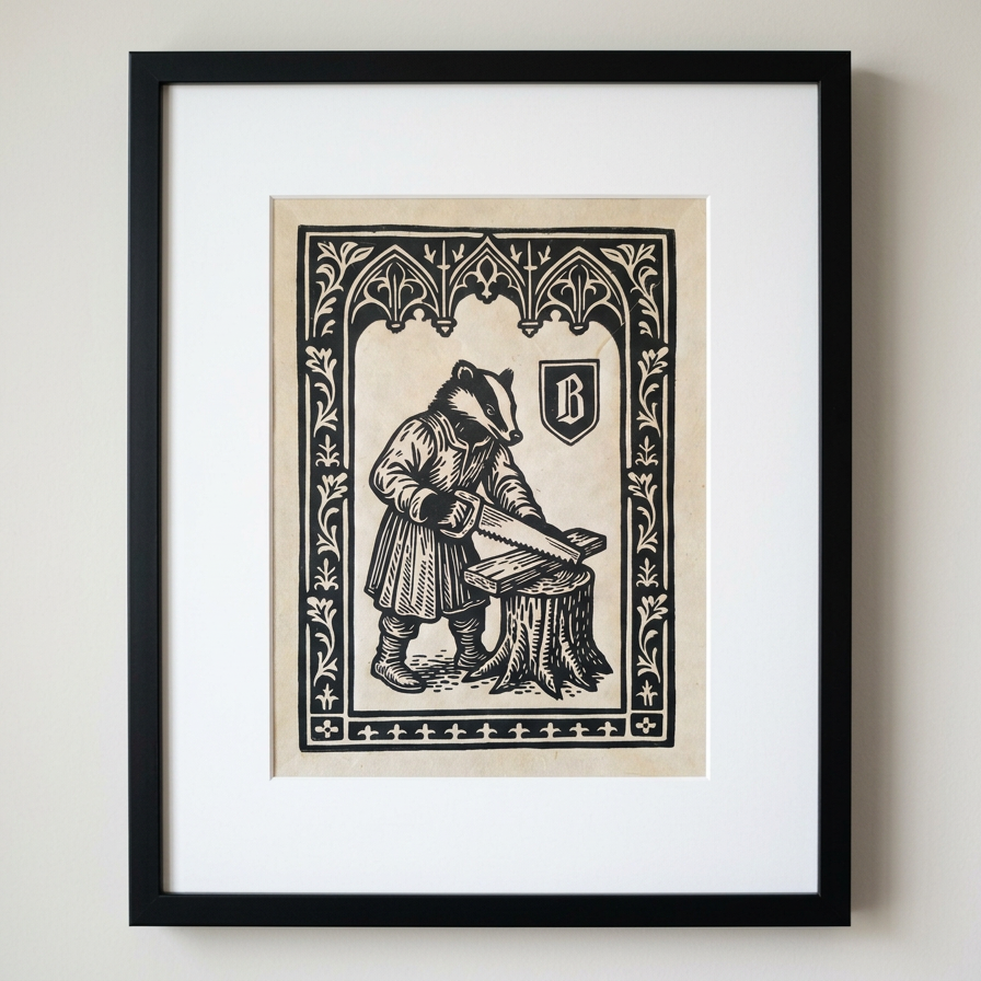 Horace the Carpenter (framed)