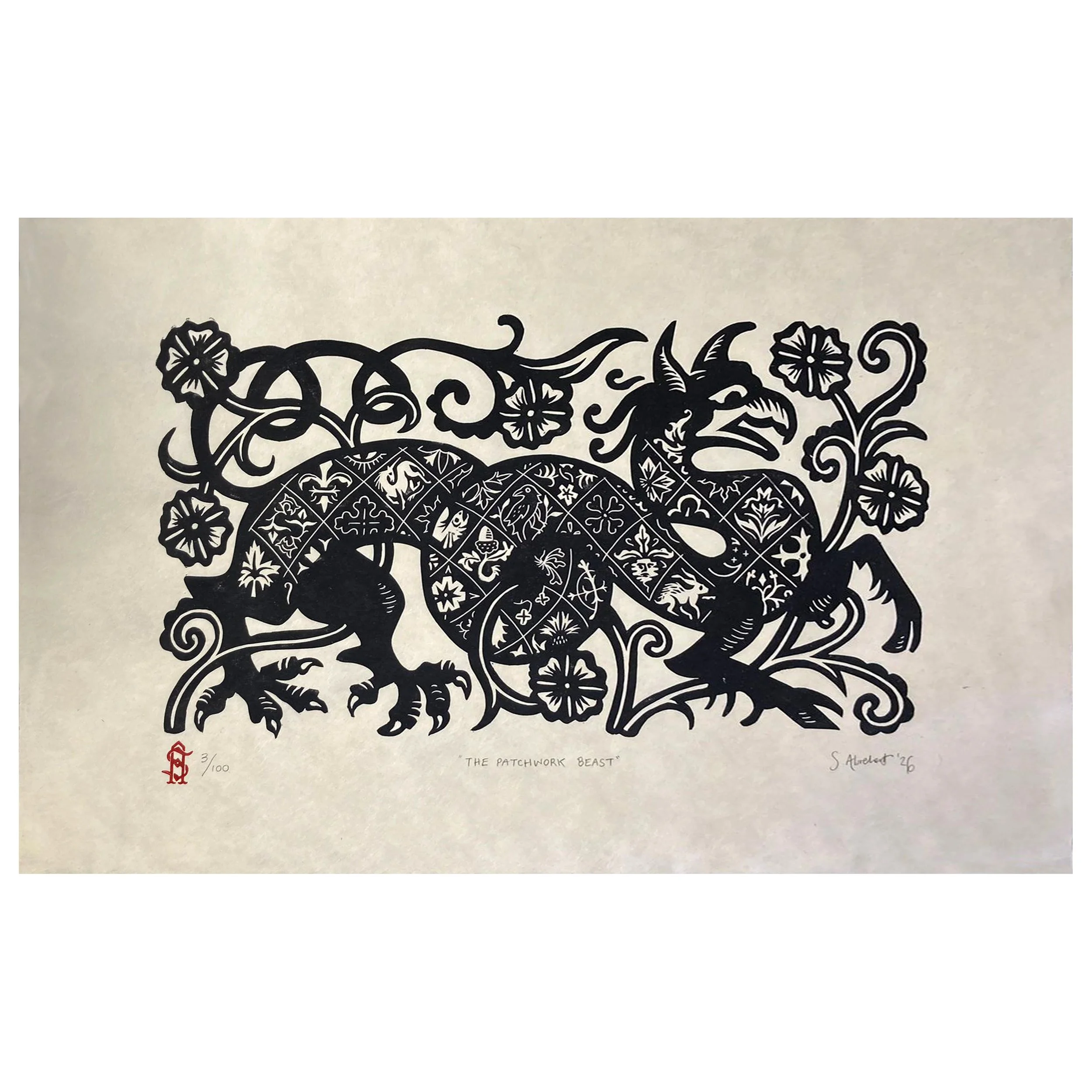 The Patchwork Beast (unframed).jpg