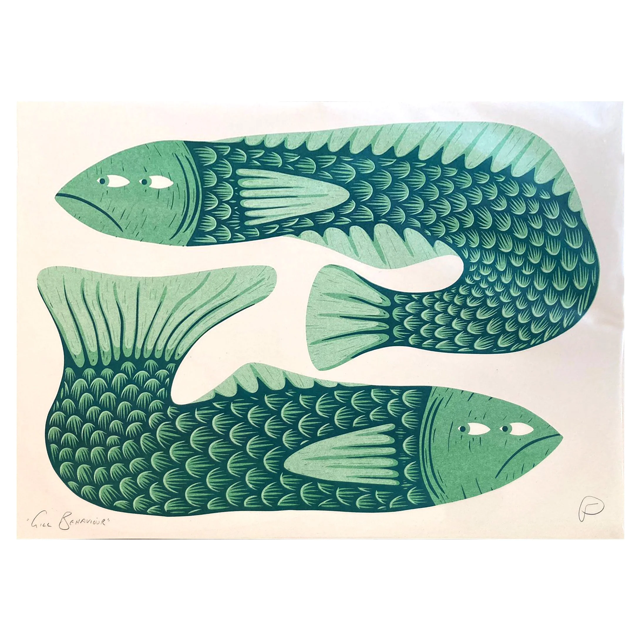 Gill Behaviour Risograph (unframed)