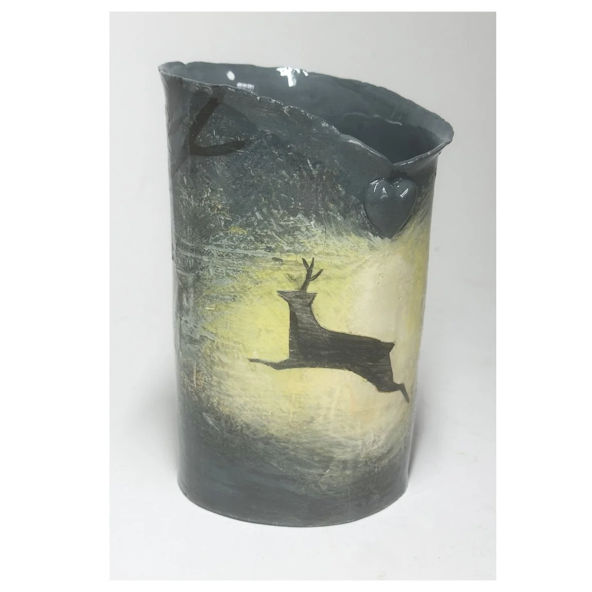 sue cresswell - leaping deer vase.jpg