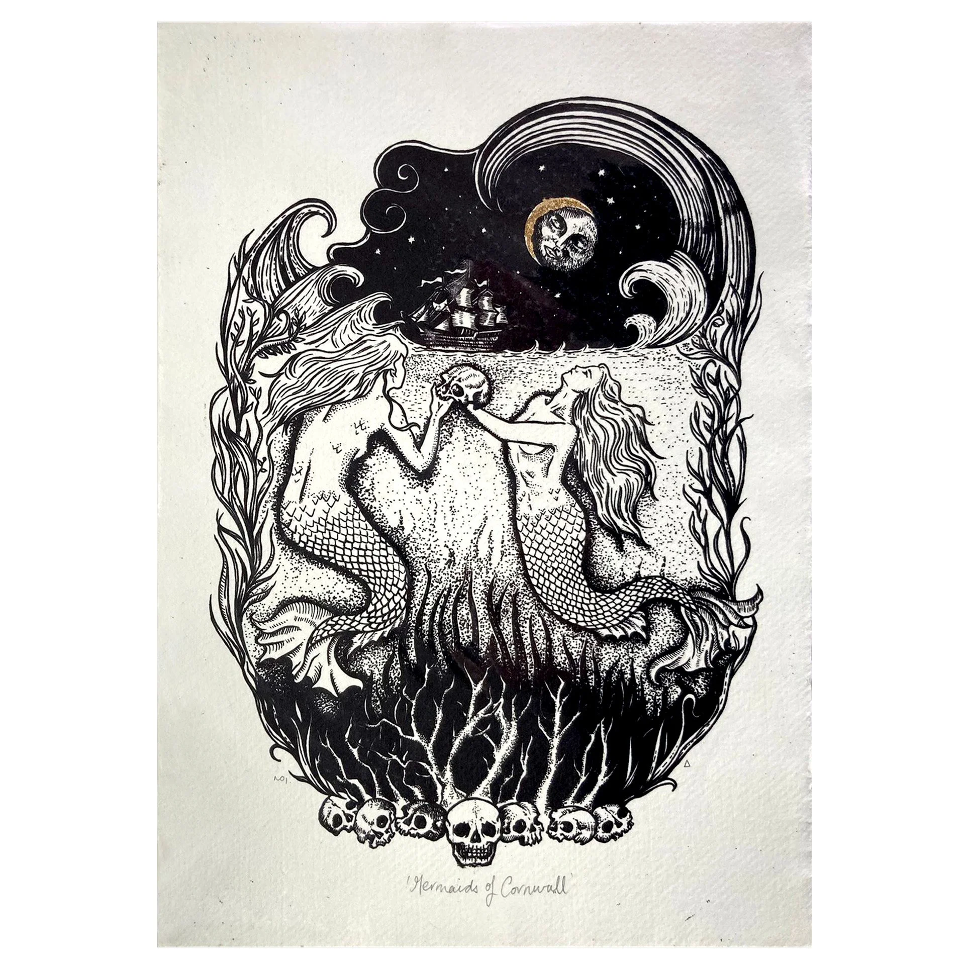 Mermaids of Cornwall unframed.jpg