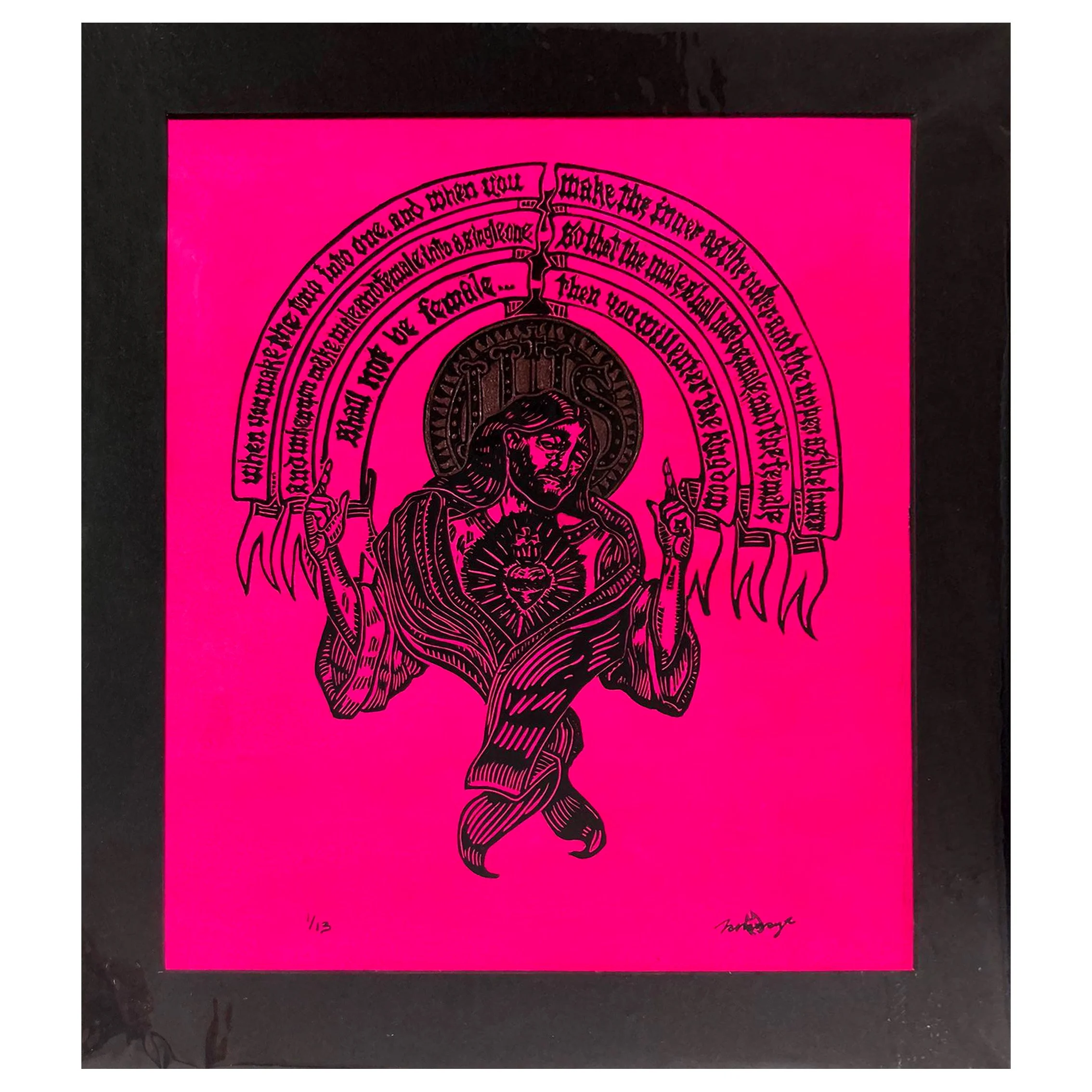 Neon Genesis chameleon unframed.jpg