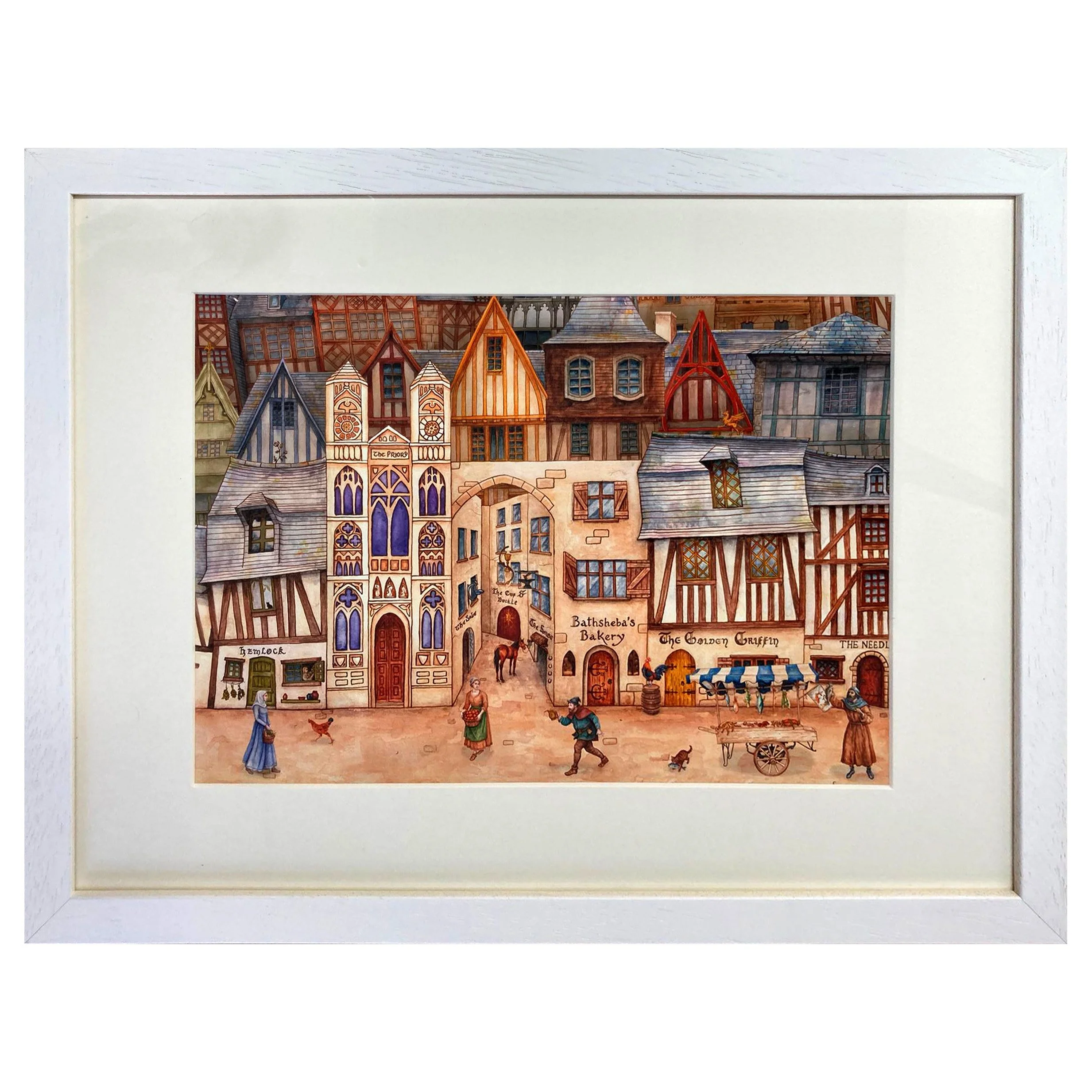 England 1325 Medieval Street (framed).jpg