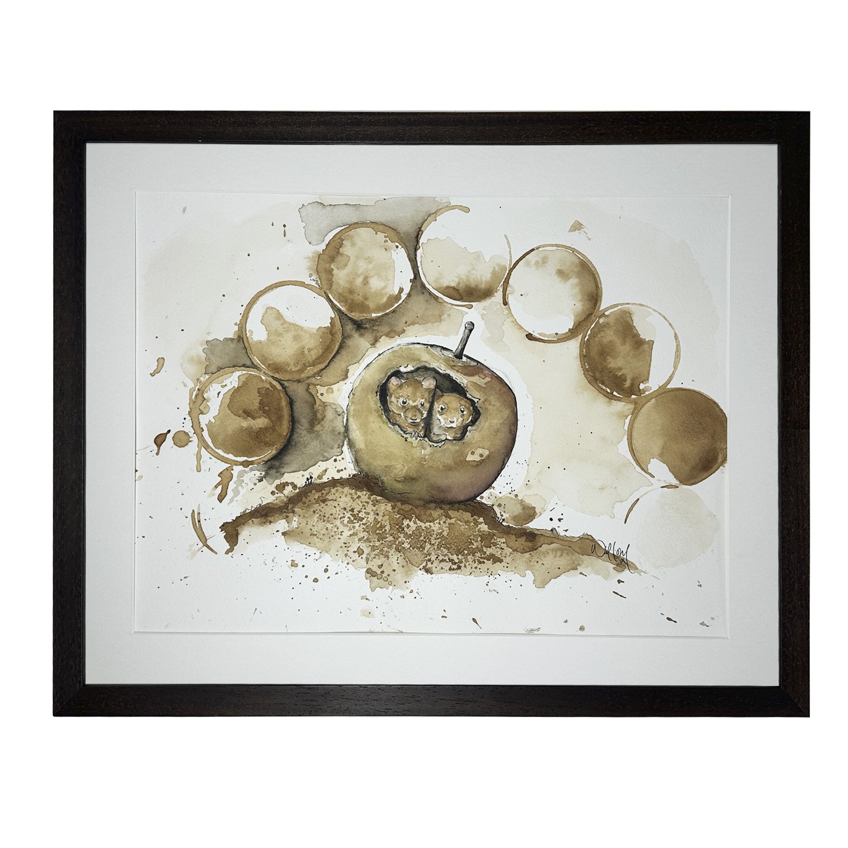 Eye's in the Apple (framed)