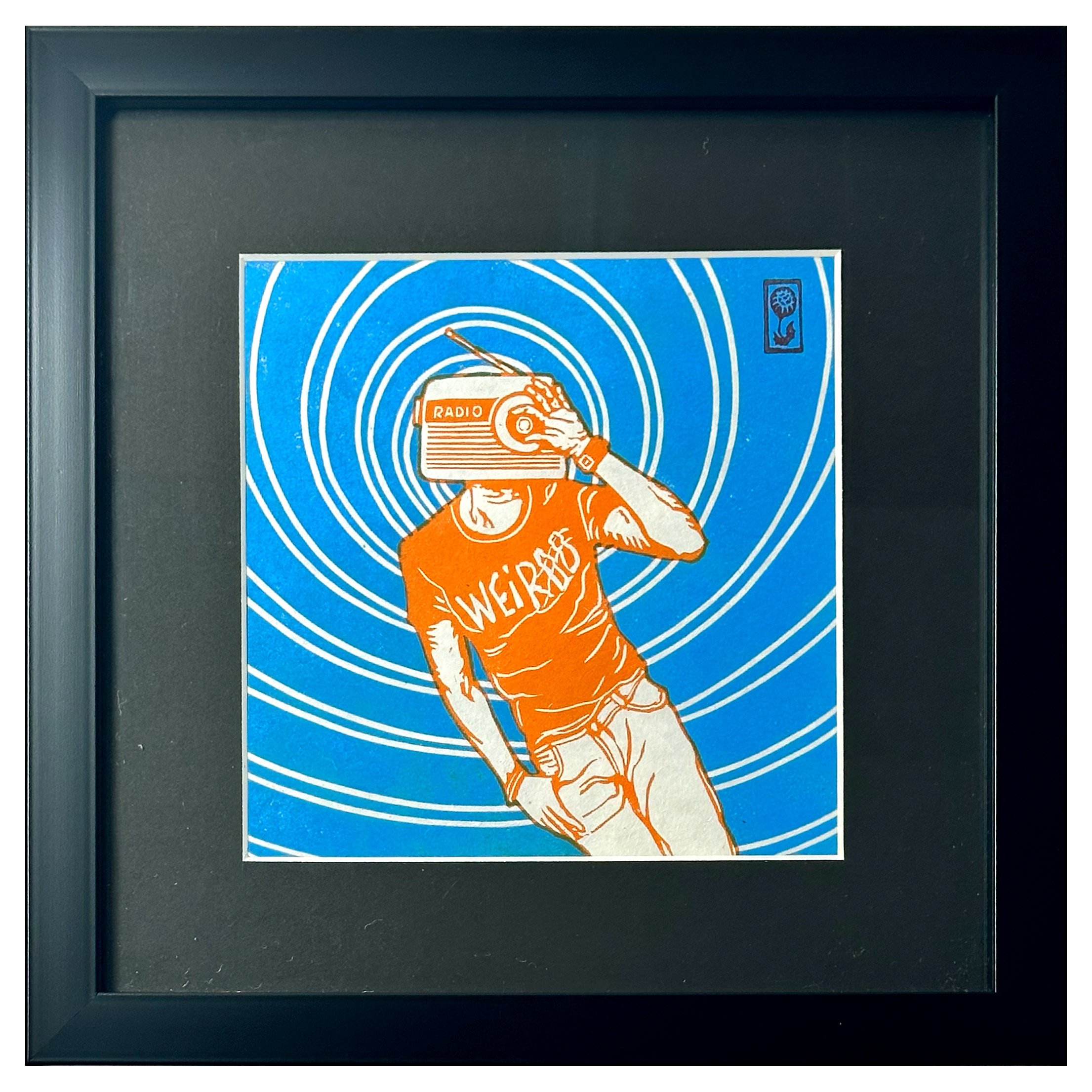 Robot Head Creep (framed)