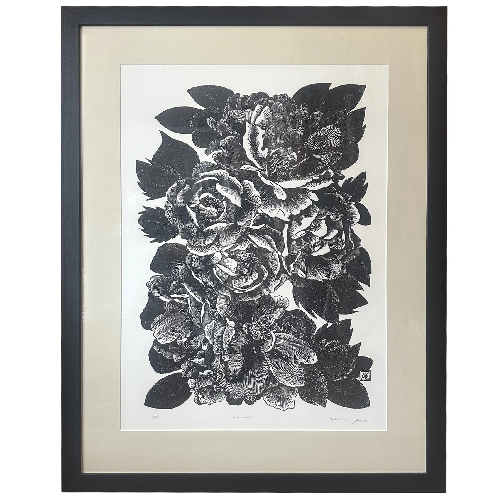 Wild Roses (framed)