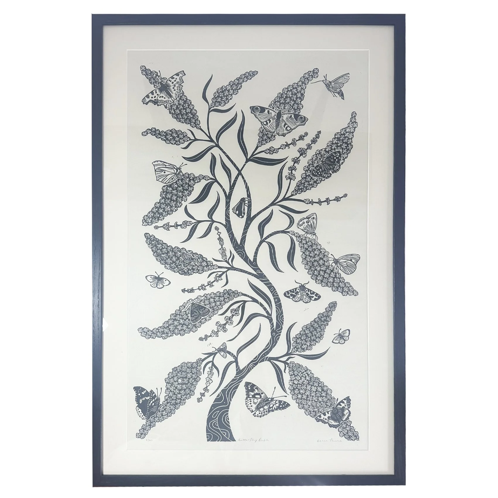 Butterfly Bush (framed)