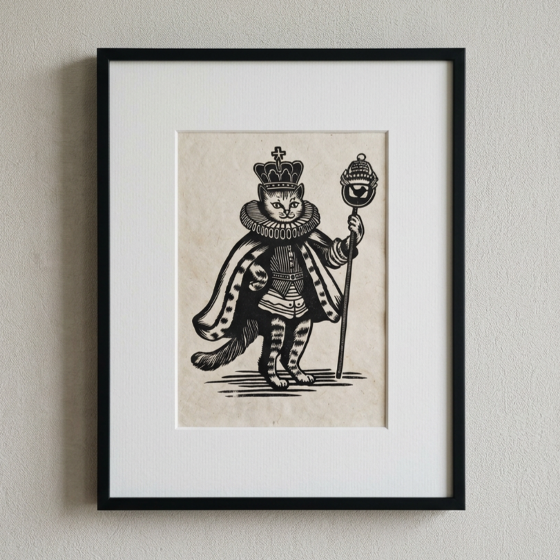 Cat Purrince (framed)
