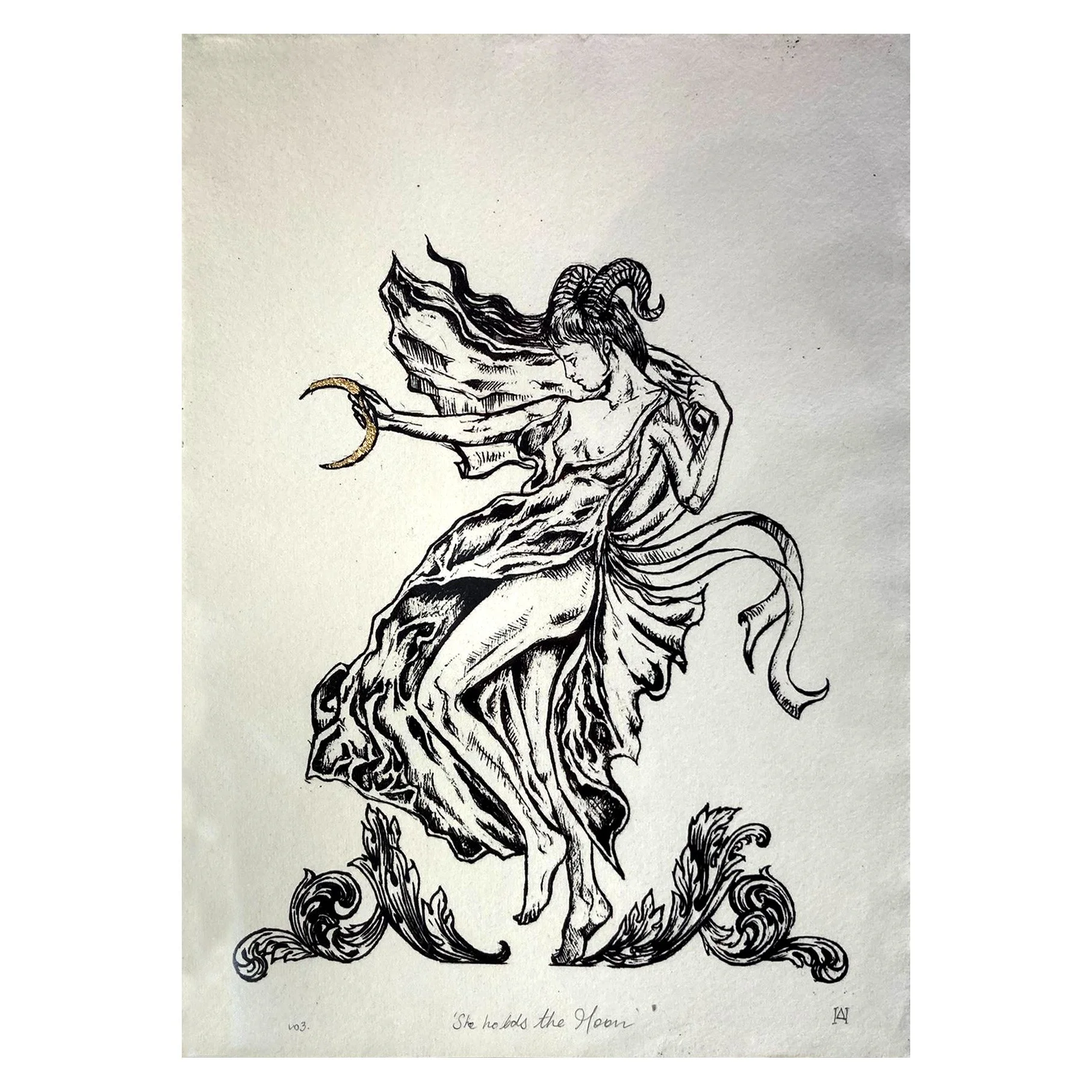 She Holds the moon unframed.jpg