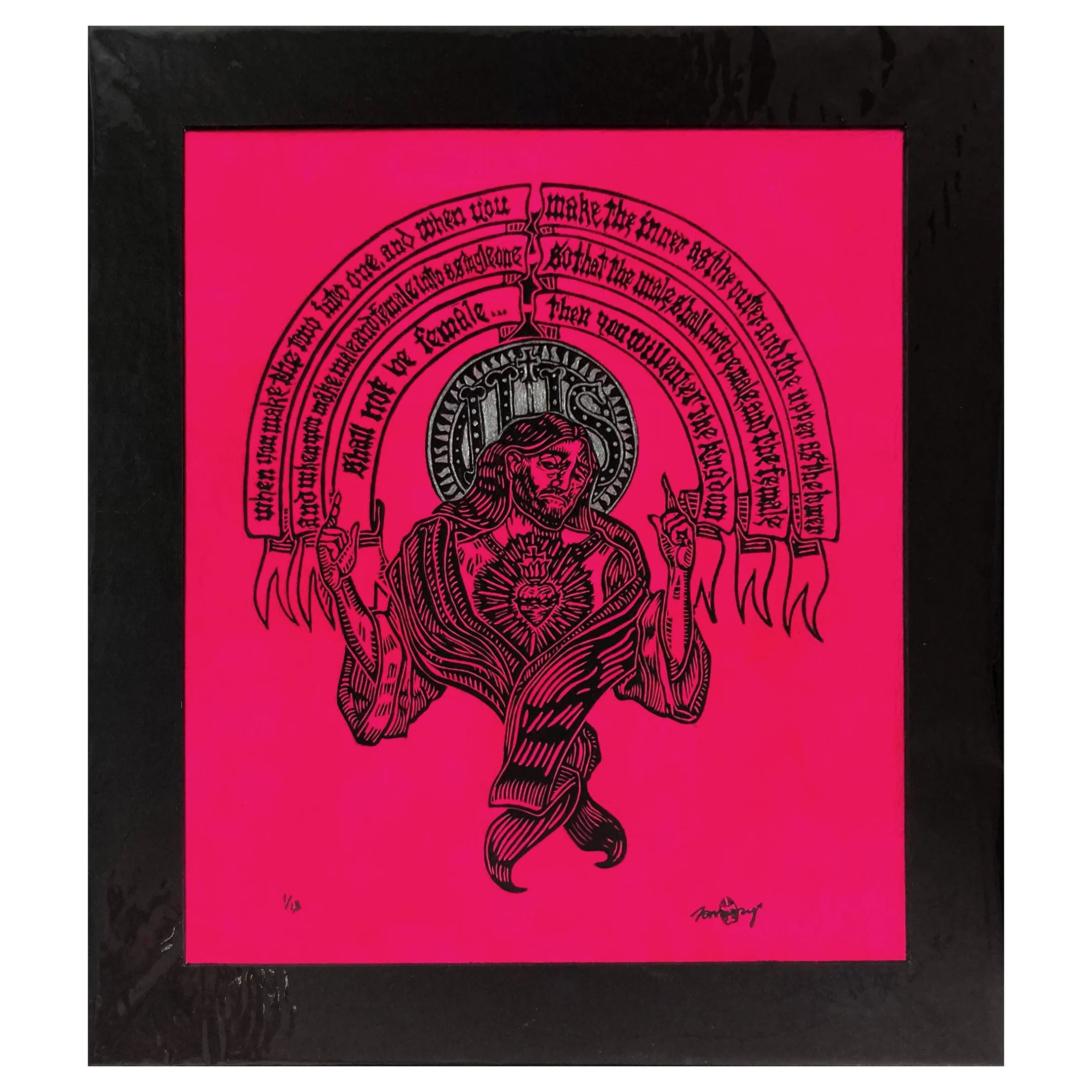 Neon Gnosis - silver (unframed)