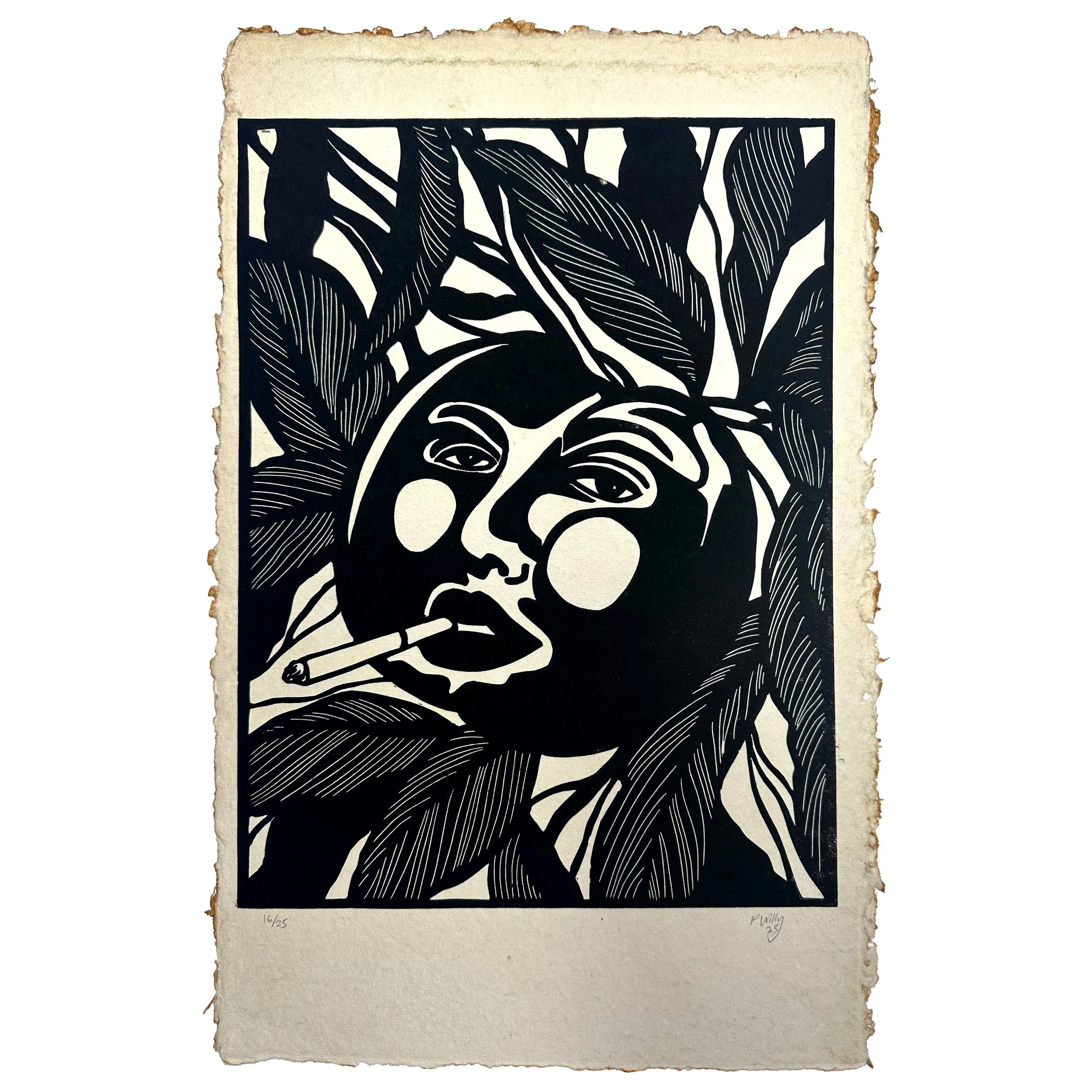 Smoking Peach (unframed)