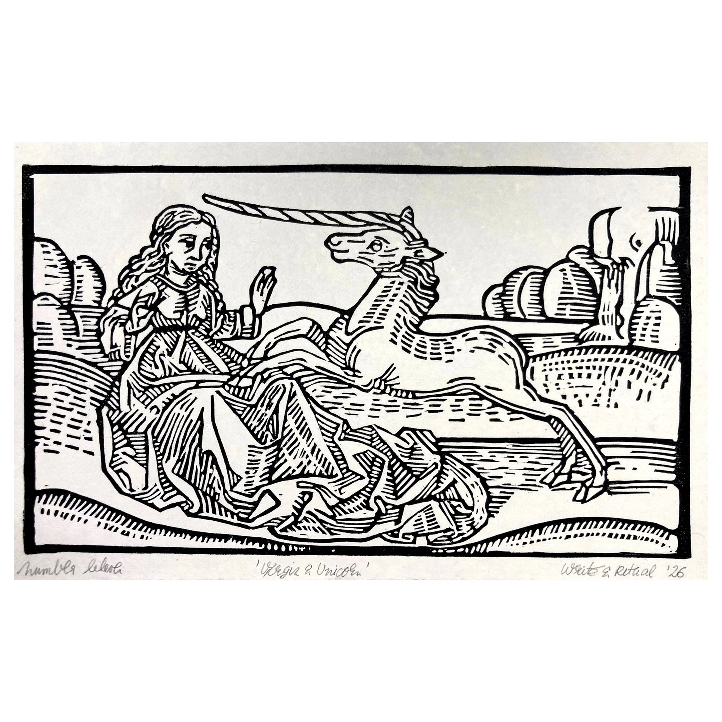 Virgin and Unicorn (unframed)