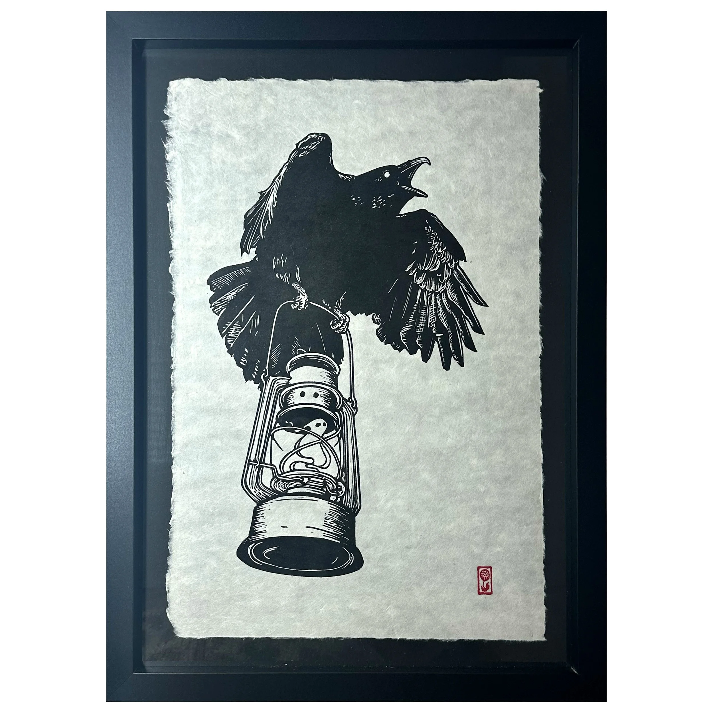 Raven and The Wisp (framed)