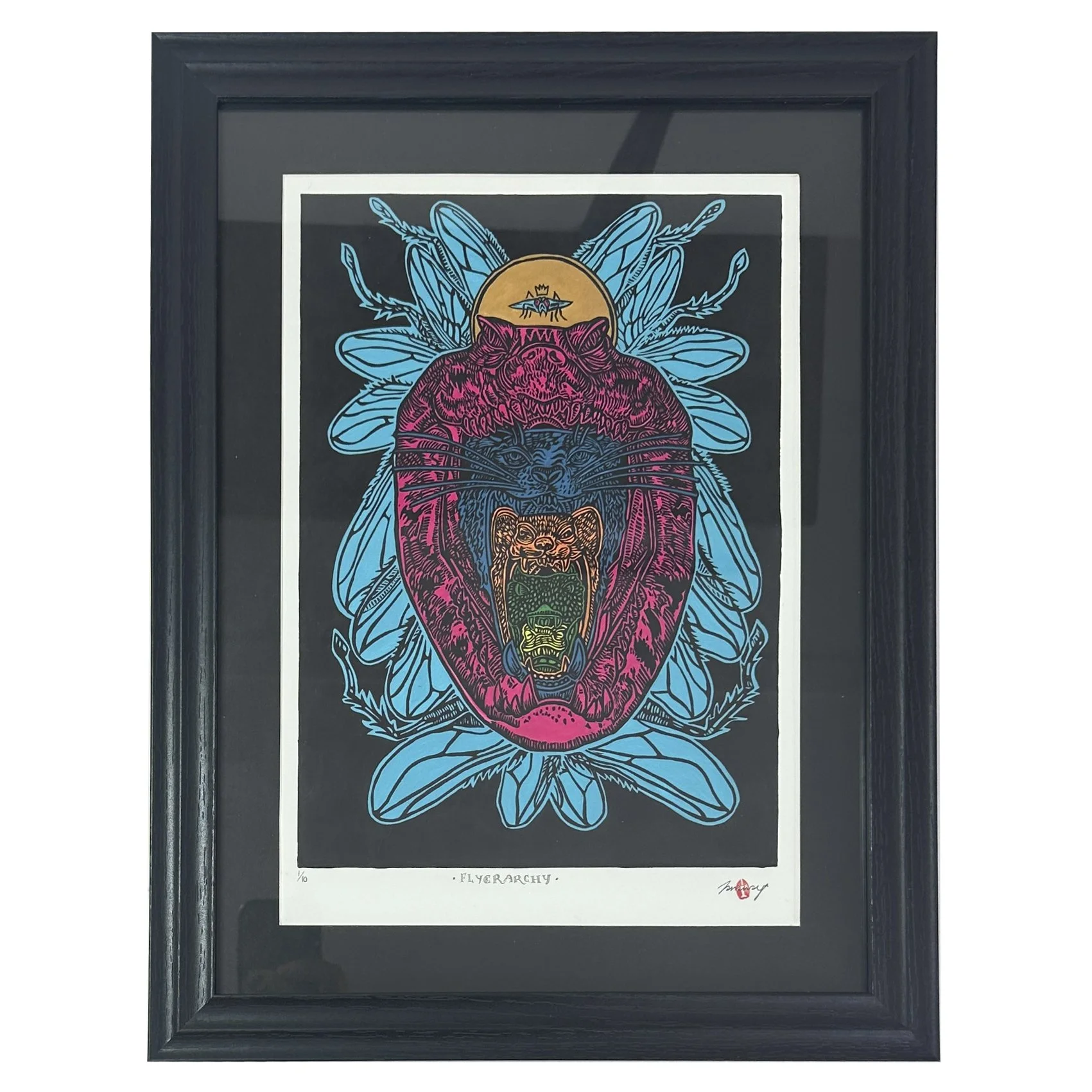 Flyerarchy - colour (framed)