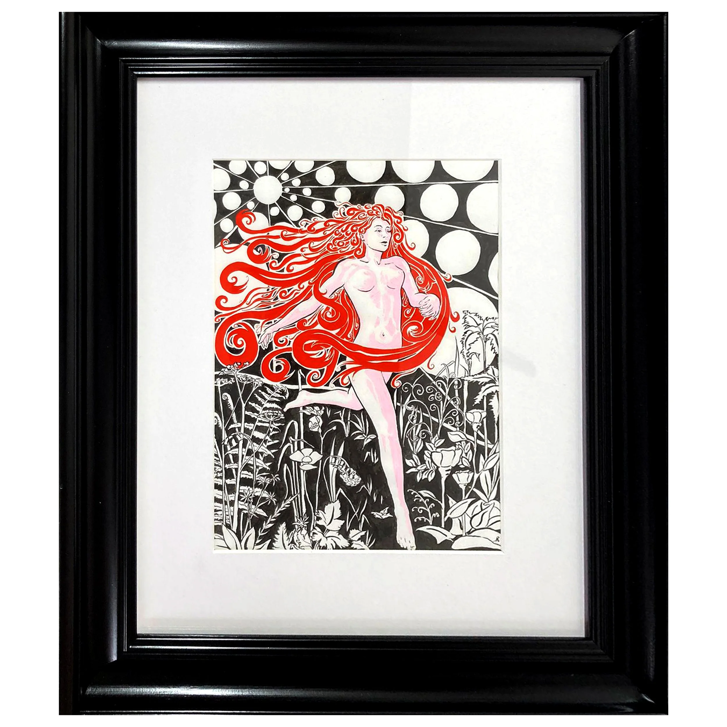 Rusalka of The Rye ink (framed)