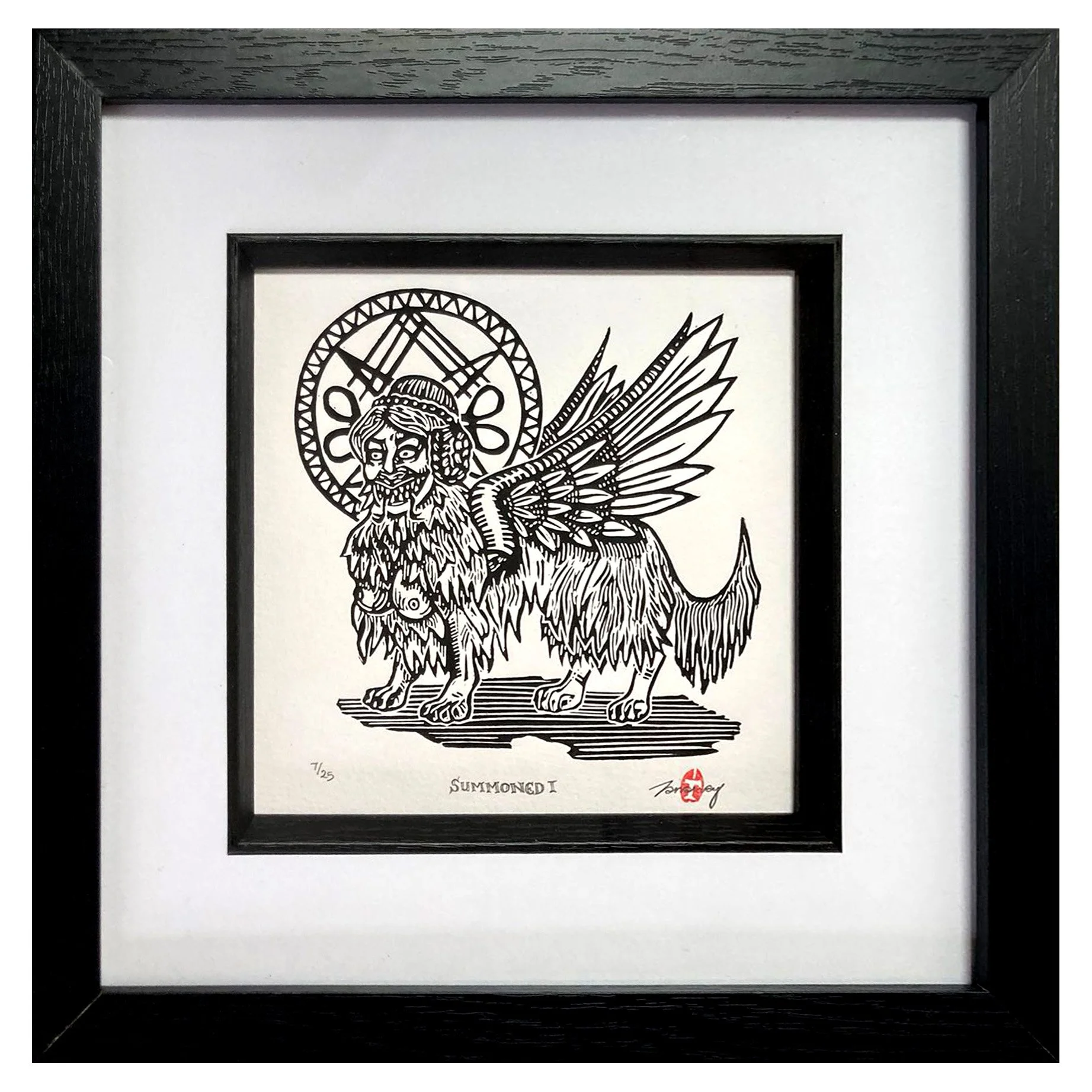 Summoned 1 Black and White framed.jpg