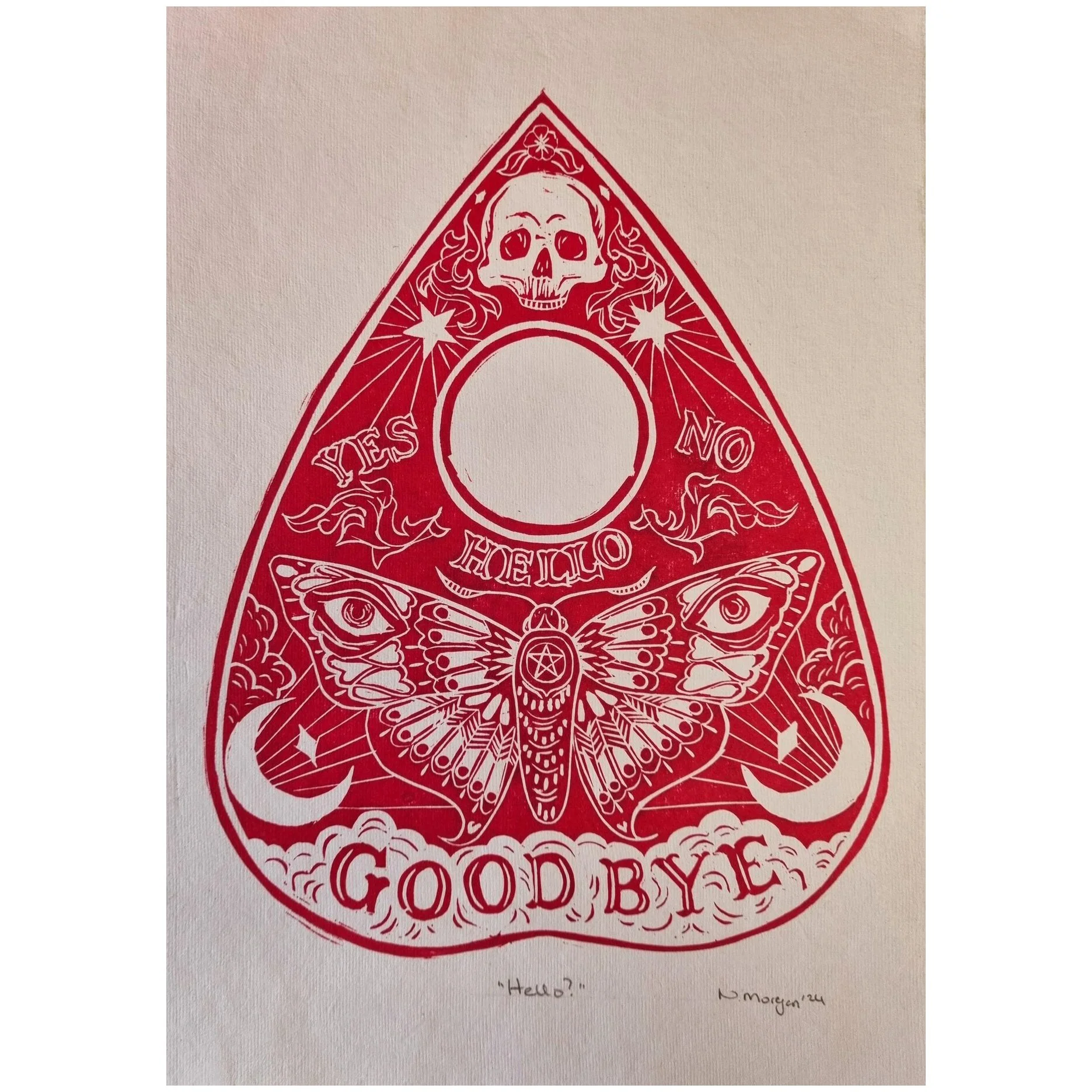 Hello? - red (unframed)