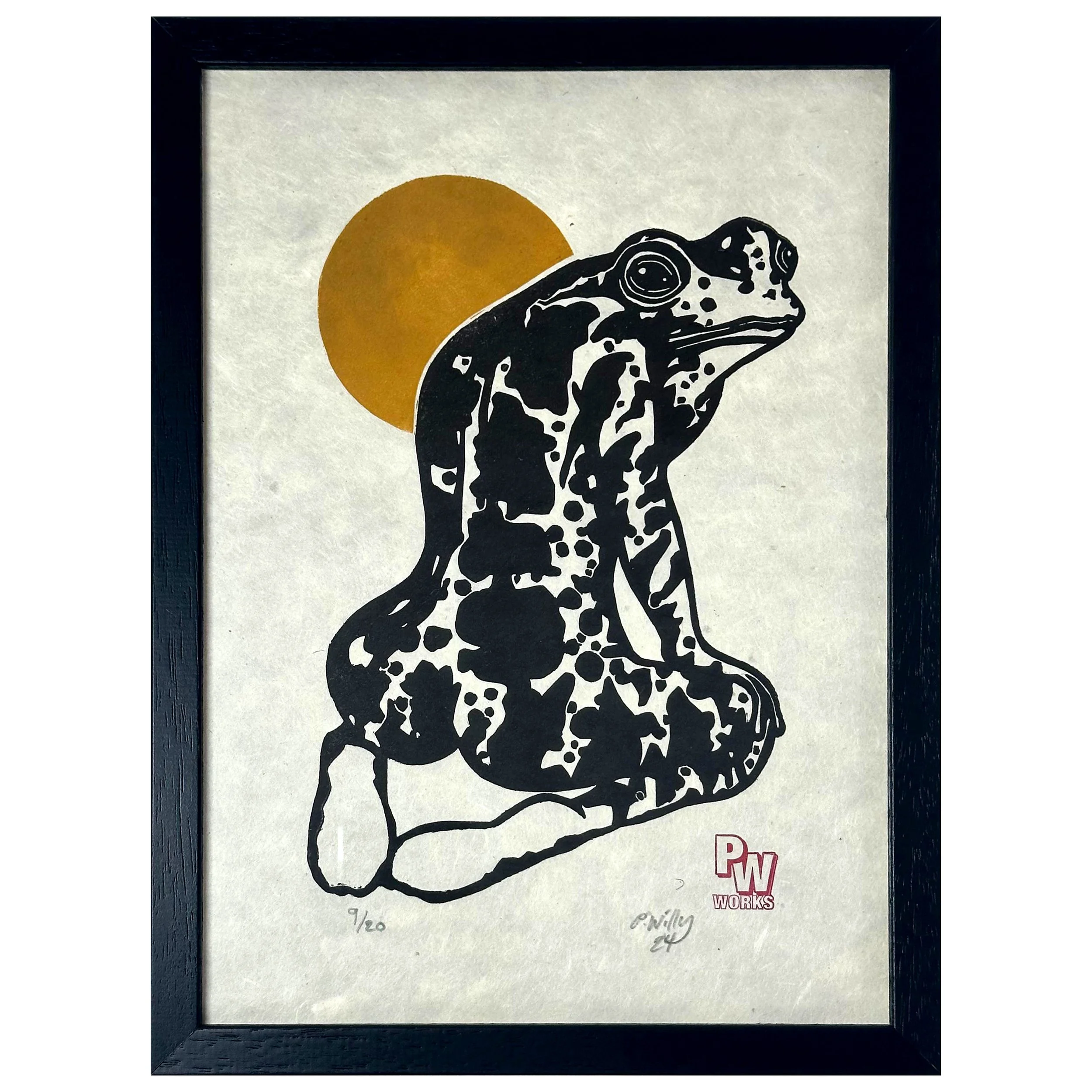 Frog Pose (framed)