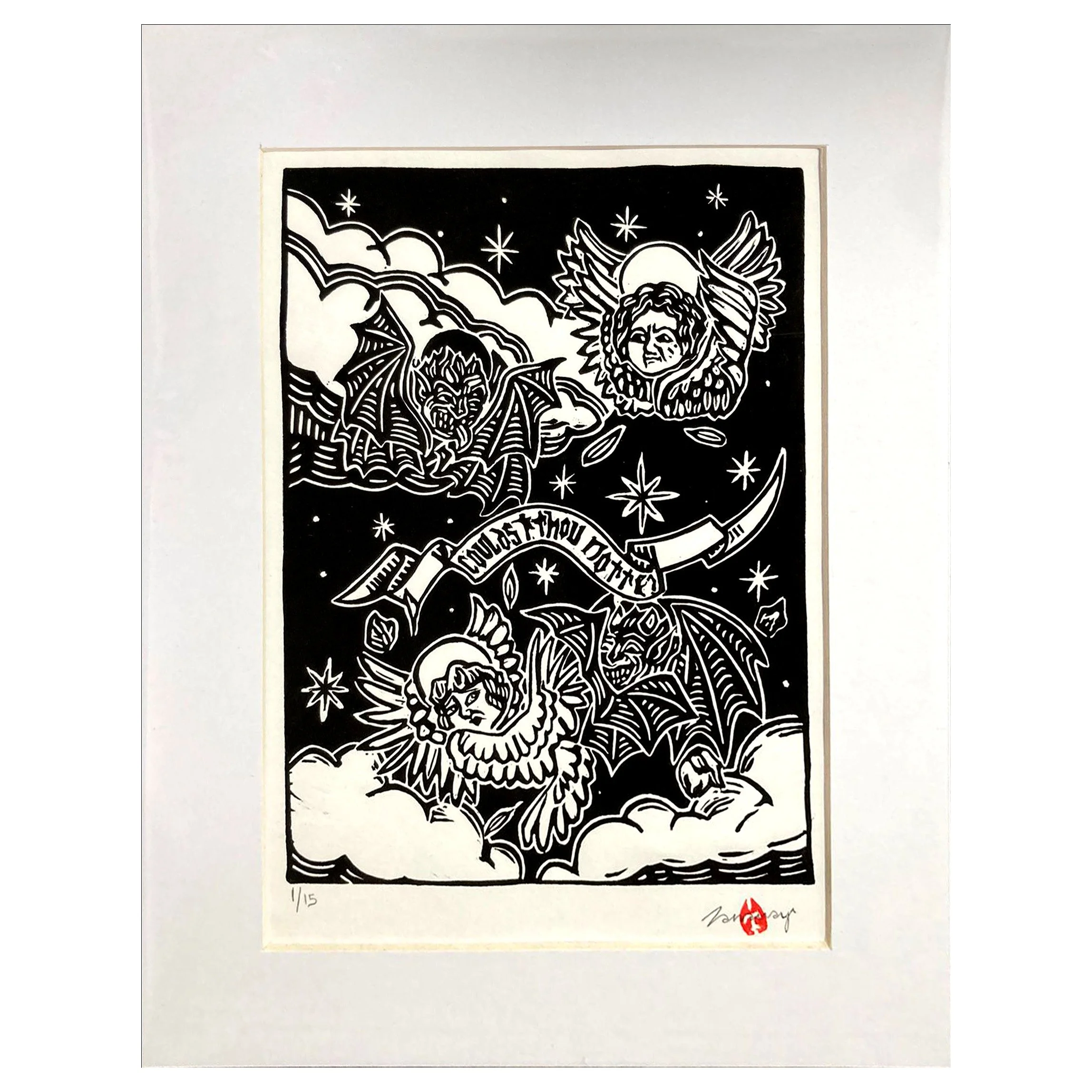 Couldst Thou Not black and white unframed.jpg