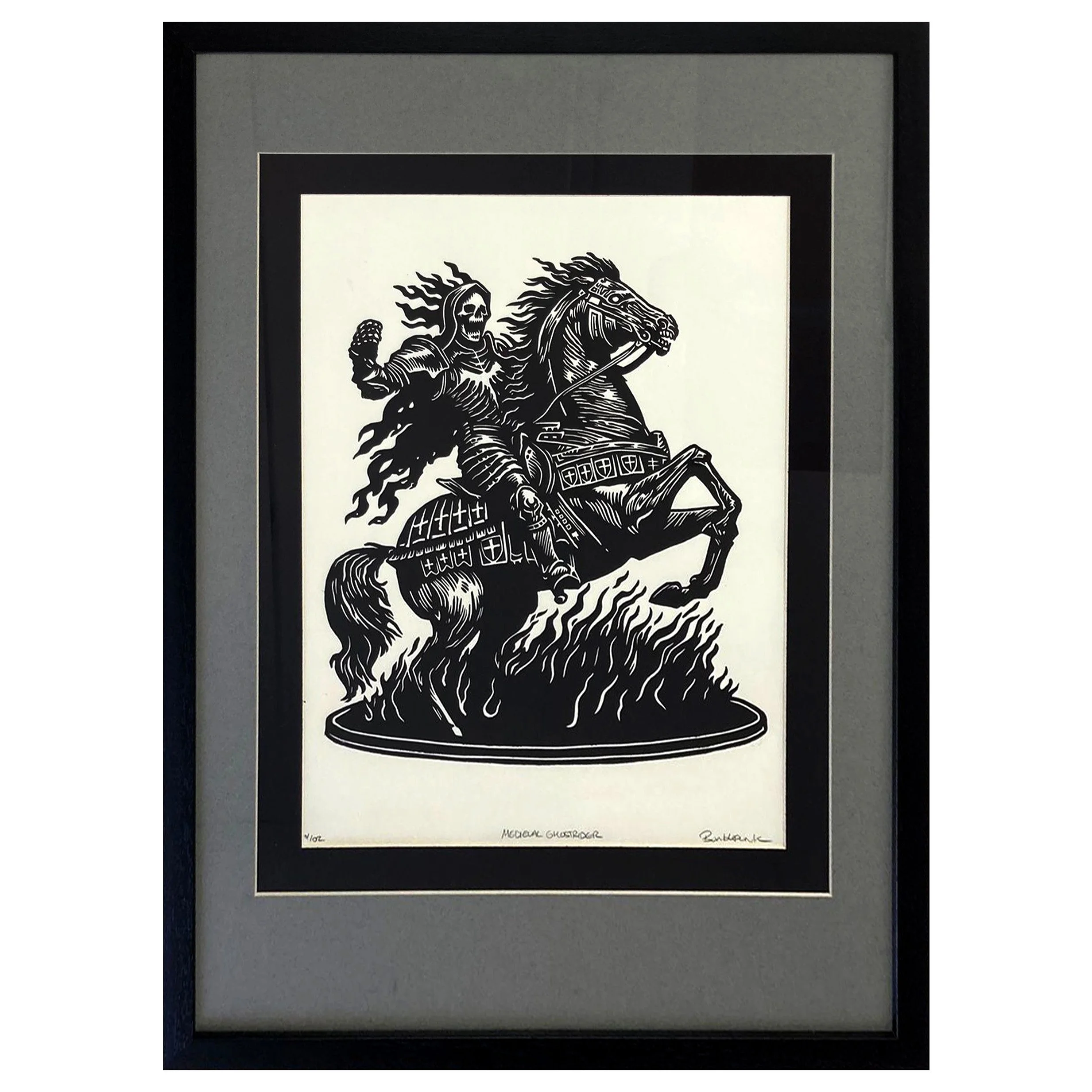 Medieval Ghostrider (framed)