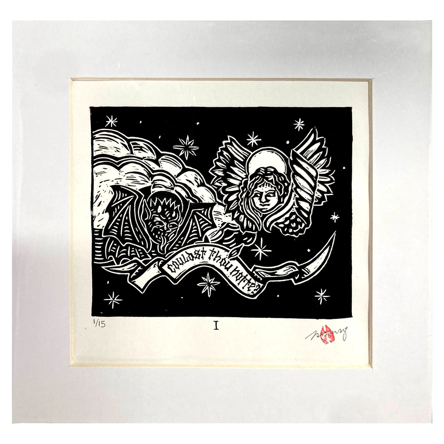 Couldst Thou Not - top b&w (unframed)