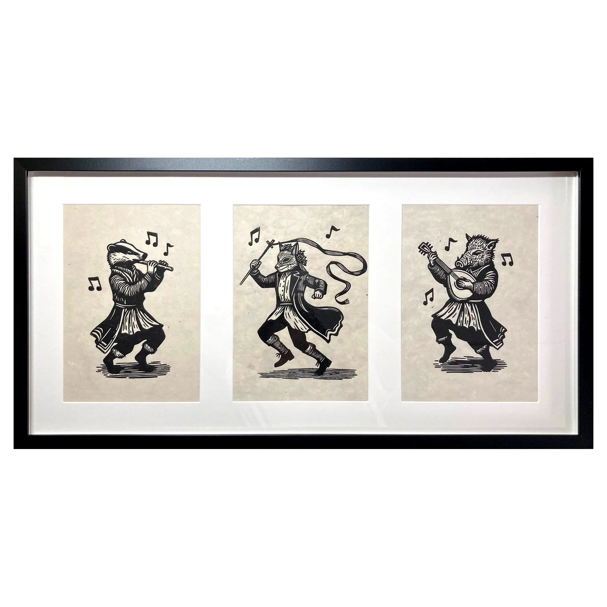 The Mummers Triptych (framed)