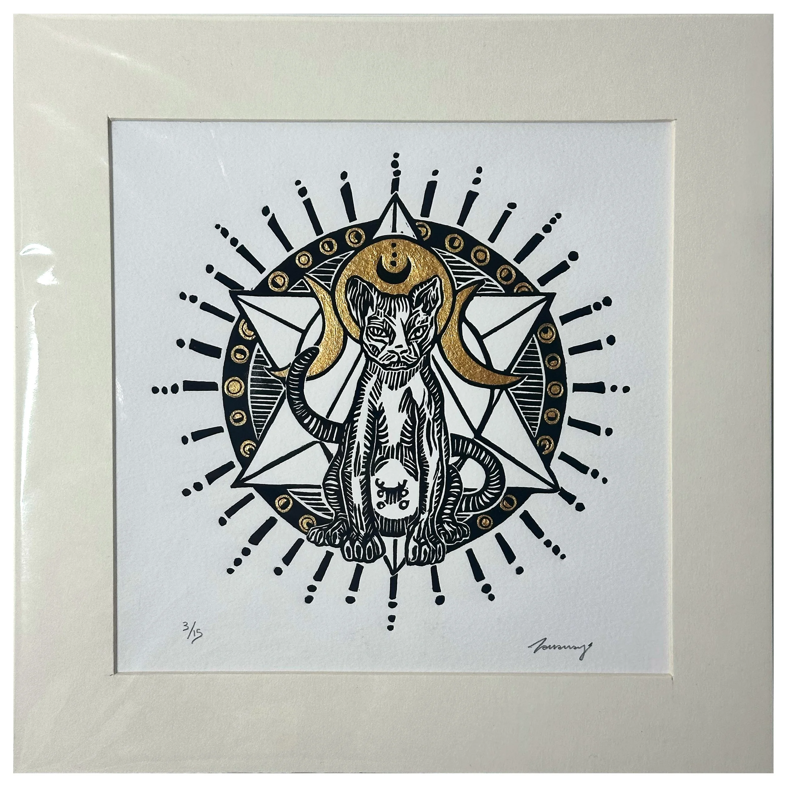 Sphynx Cat unframed.jpg