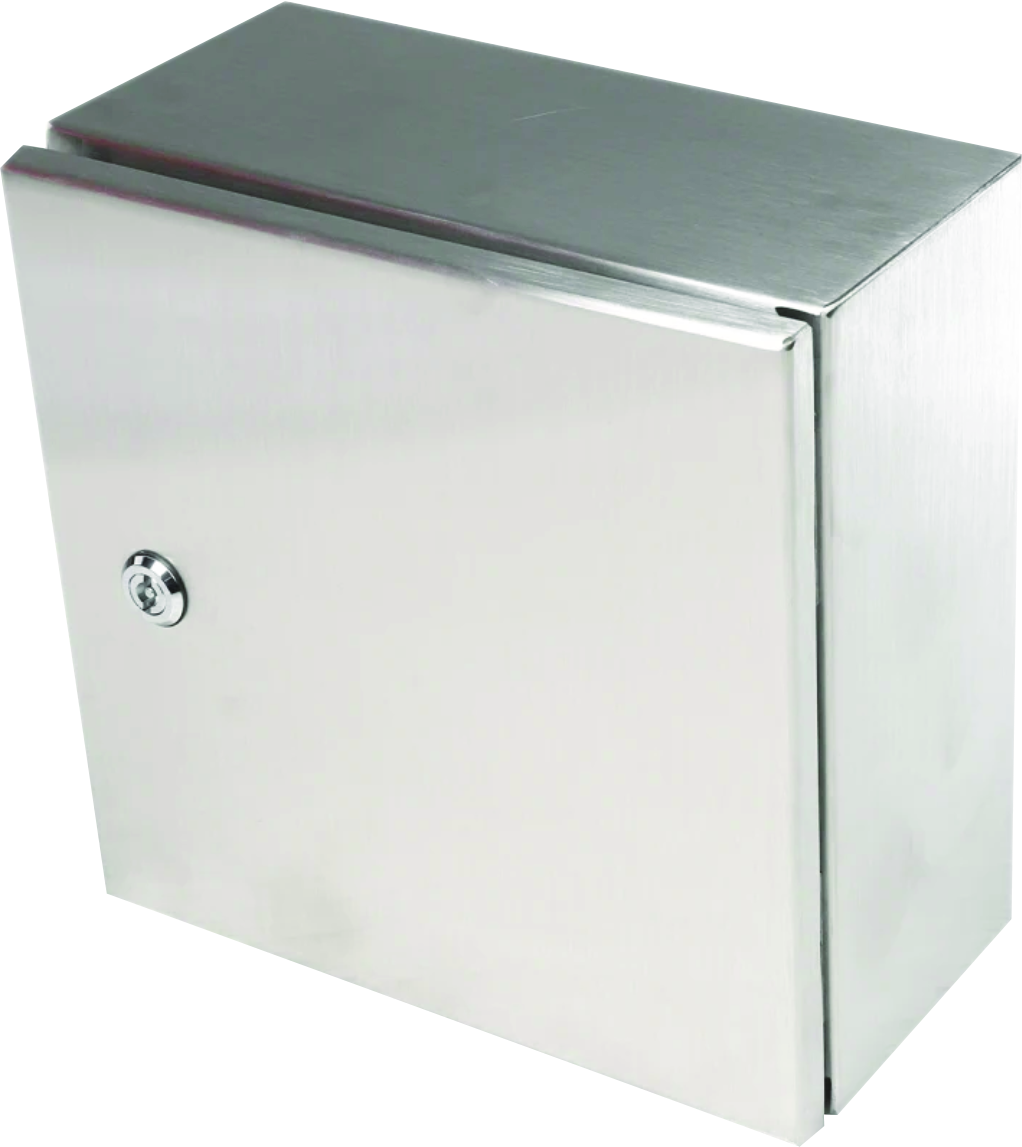 Justface technical box providing stable, secure network connectivity and relay control, enabling seamless integration between facial recognition tablets and existing access control systems.