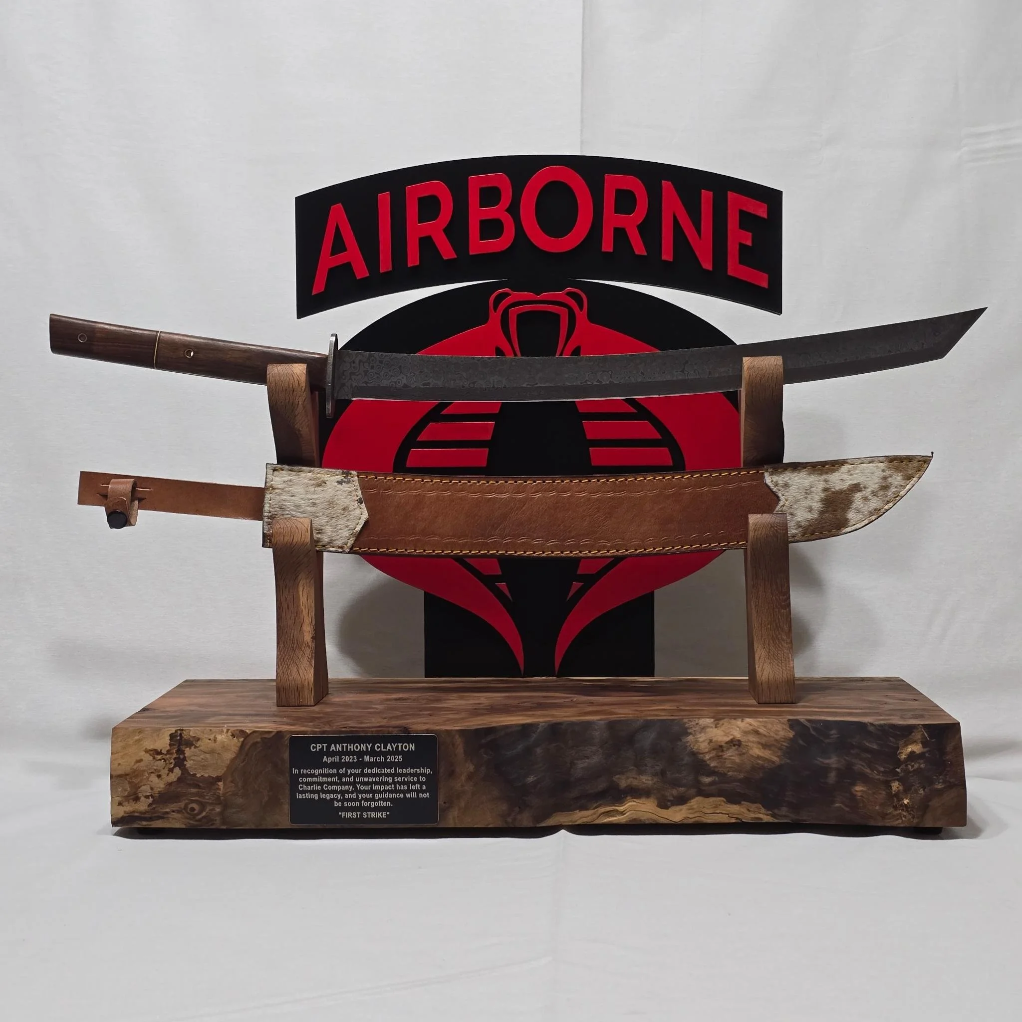 Large Custom Sword Holder Tabletop Display