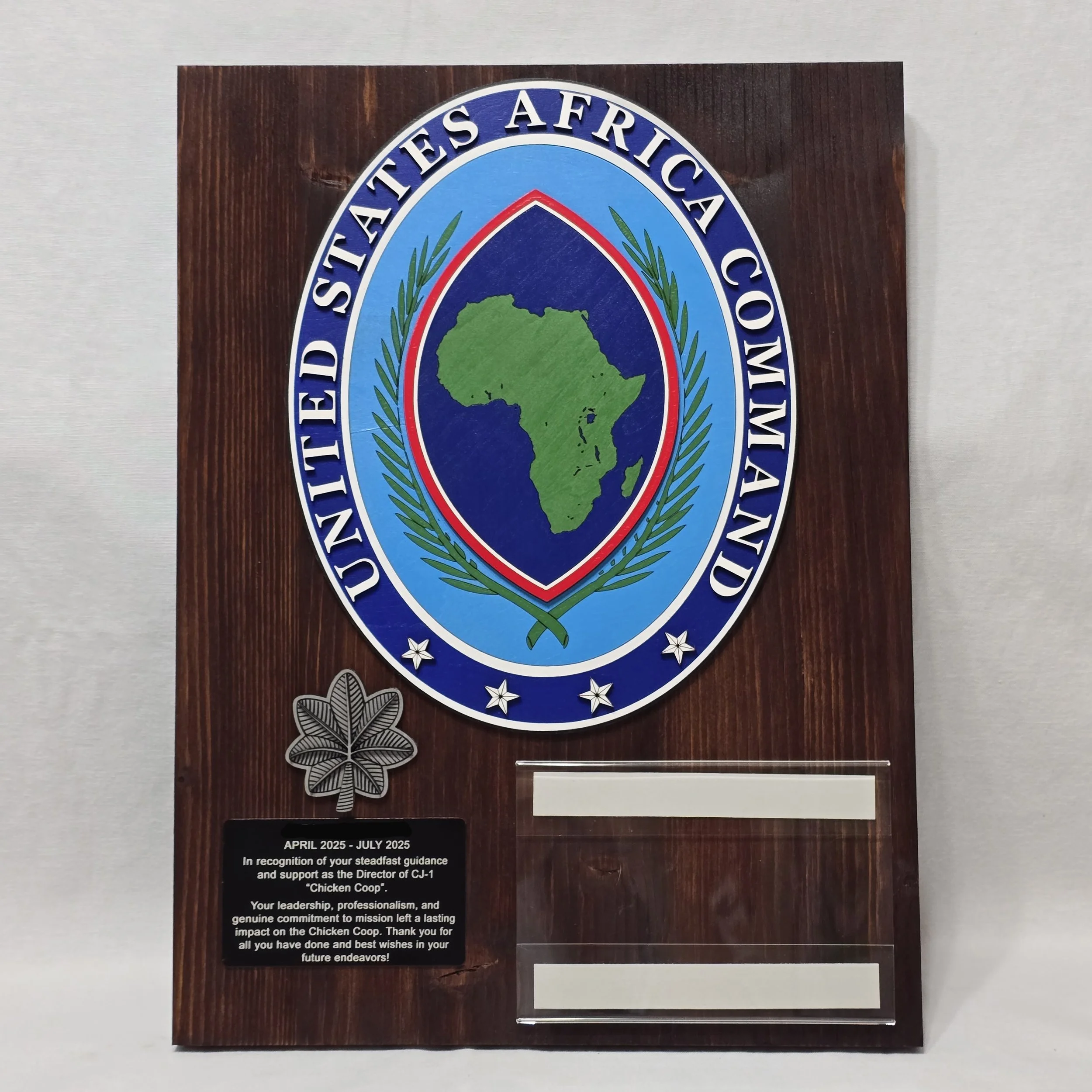 12x16 Plaque with Picture Frame