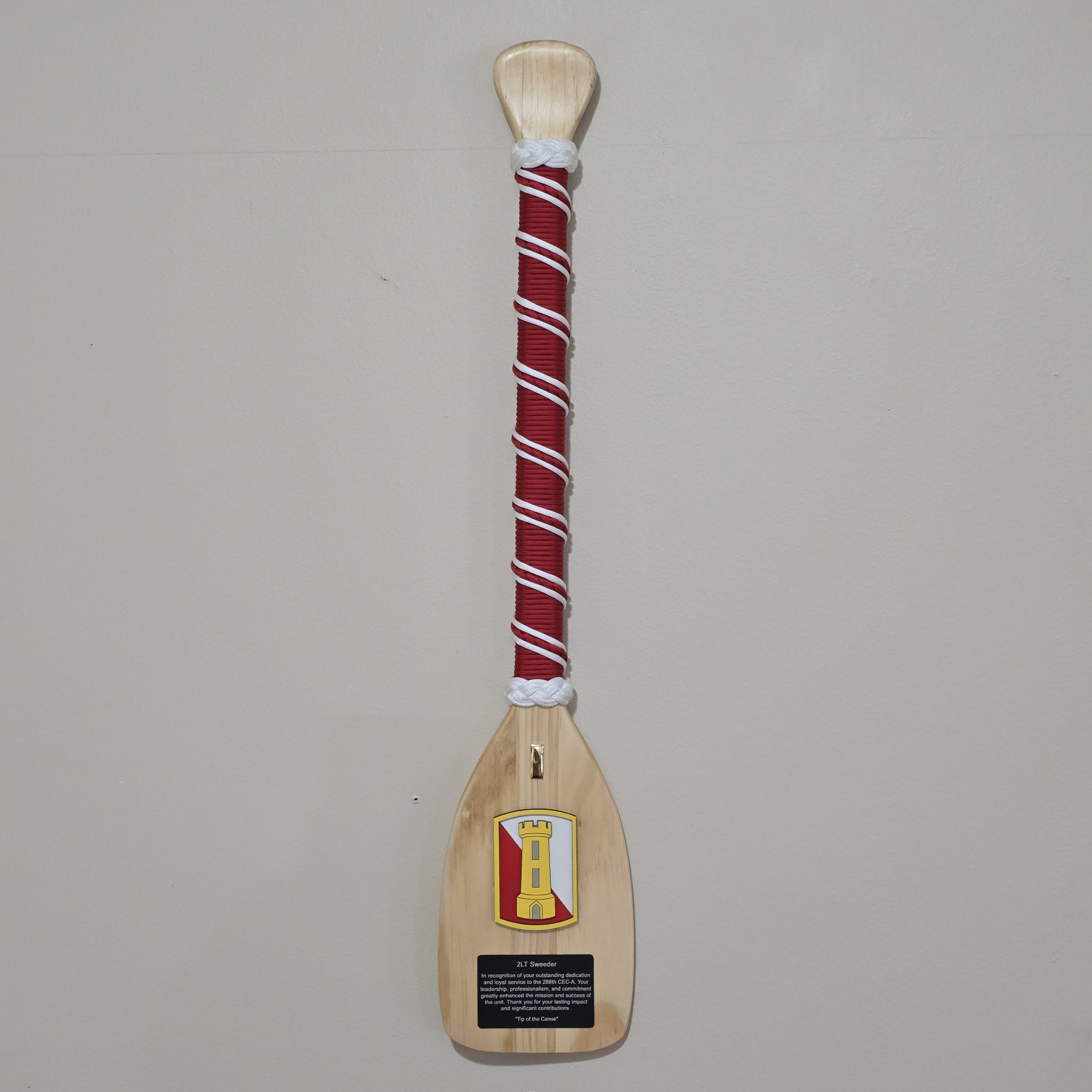 Spiral wrapped Engineer Paddle