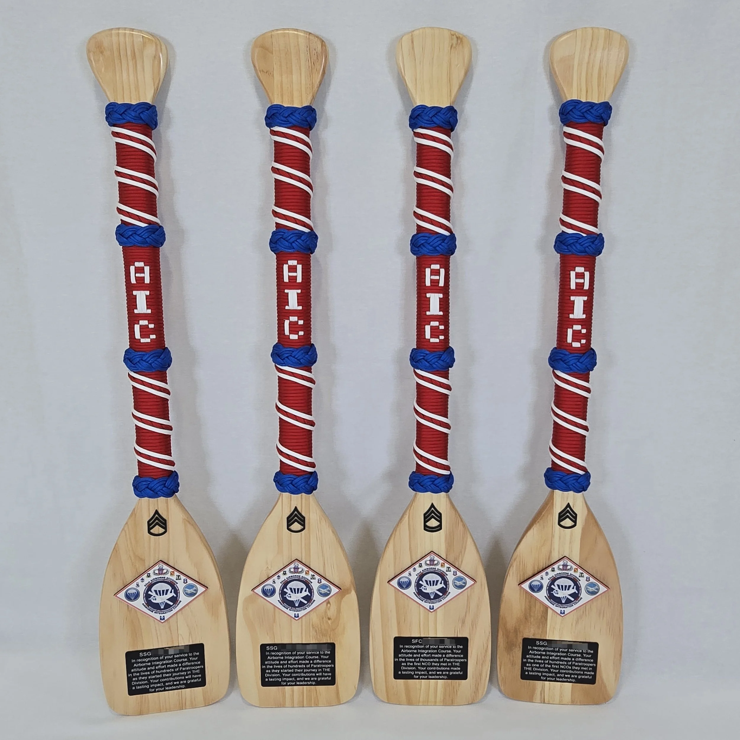 Serial Wrapped with Woven Letters Paddle