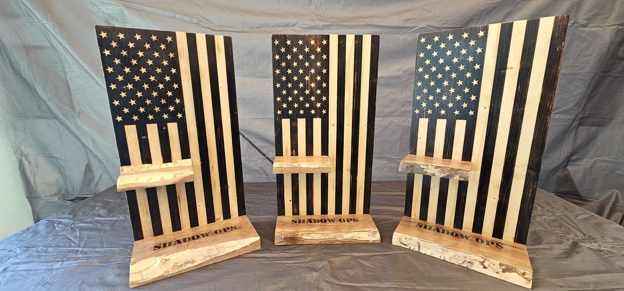 Front of 12x22 Burned Whiskey Shelf