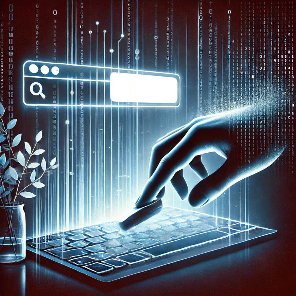 DALL·E 2024-09-22 20.09.47 - A realistic and visually striking image representing the 'Right to be Forgotten' on the internet, using dark blue tones. The design should feature a c.png