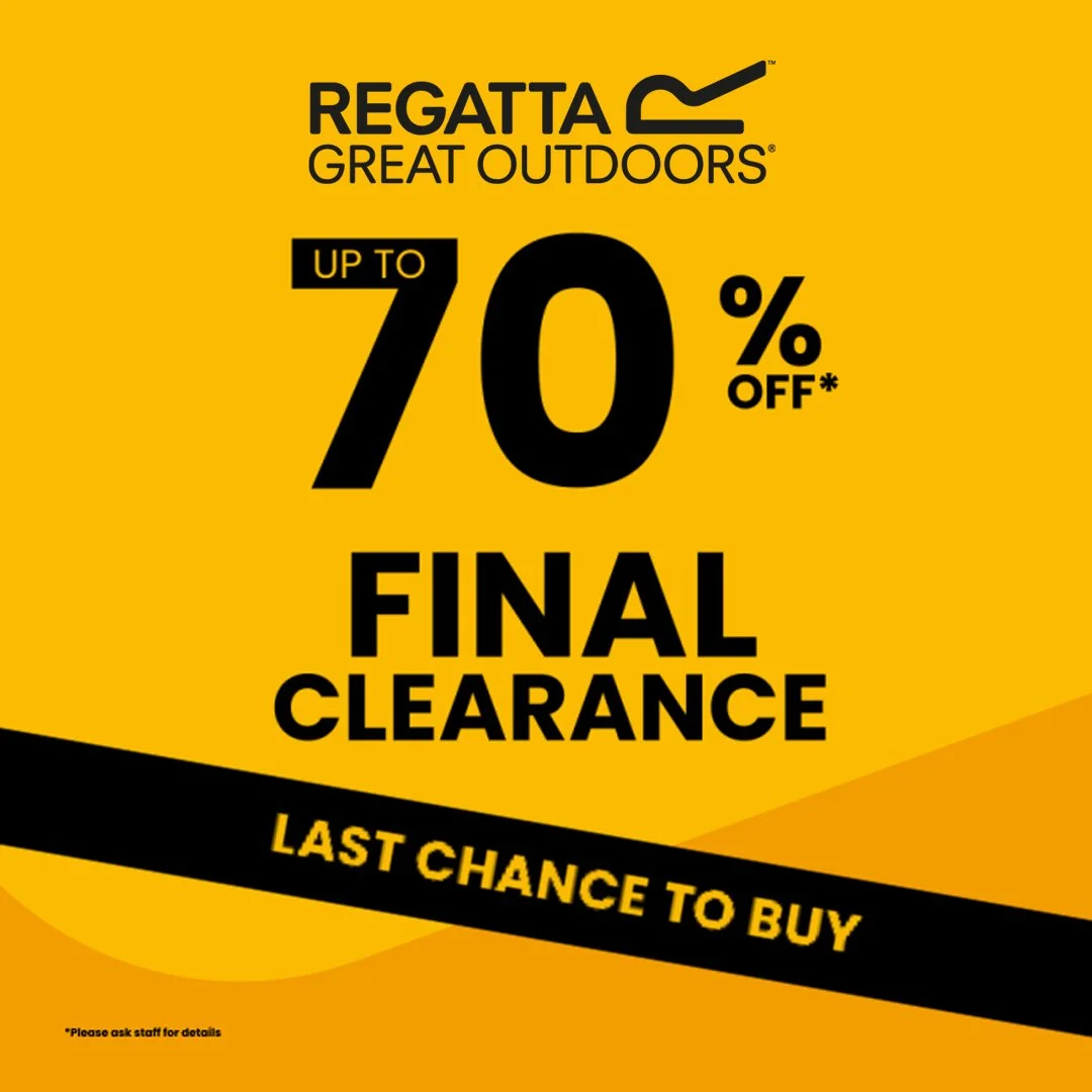 Up to 70% off at Regatta Outdoors