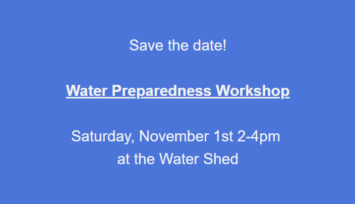 Watershed Preparedness Workshop