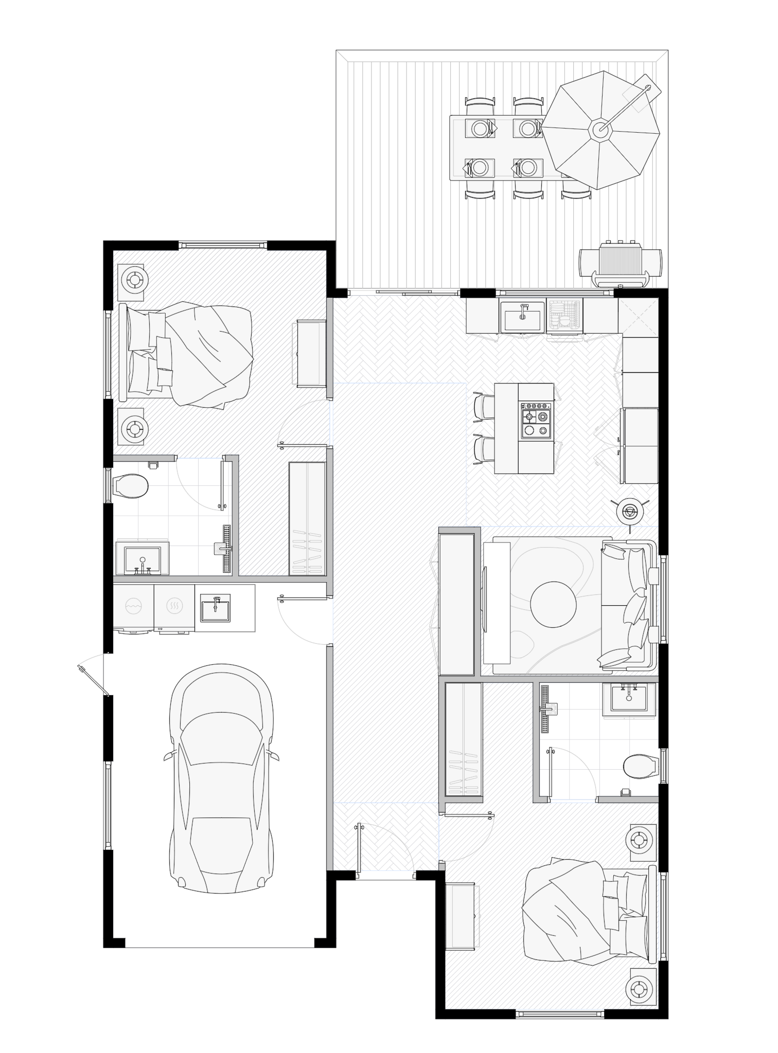 Two master bedroom, Single Garage Downsizer special